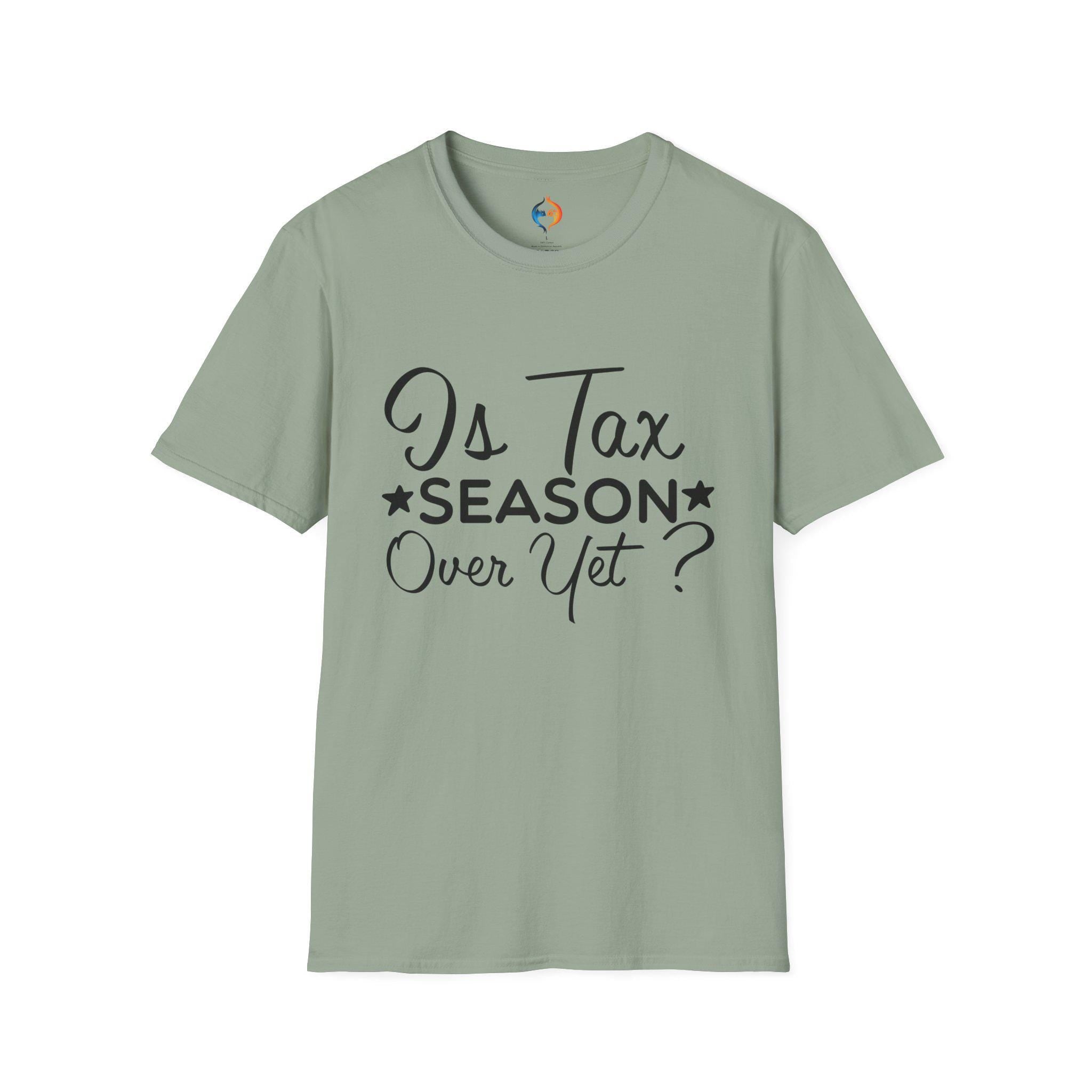 Funny Taxation T-Shirt | Is Tax Season Over Yet? | Gift for CPAs & Accountants | Humorous Accountant Apparel, white elephant gift,