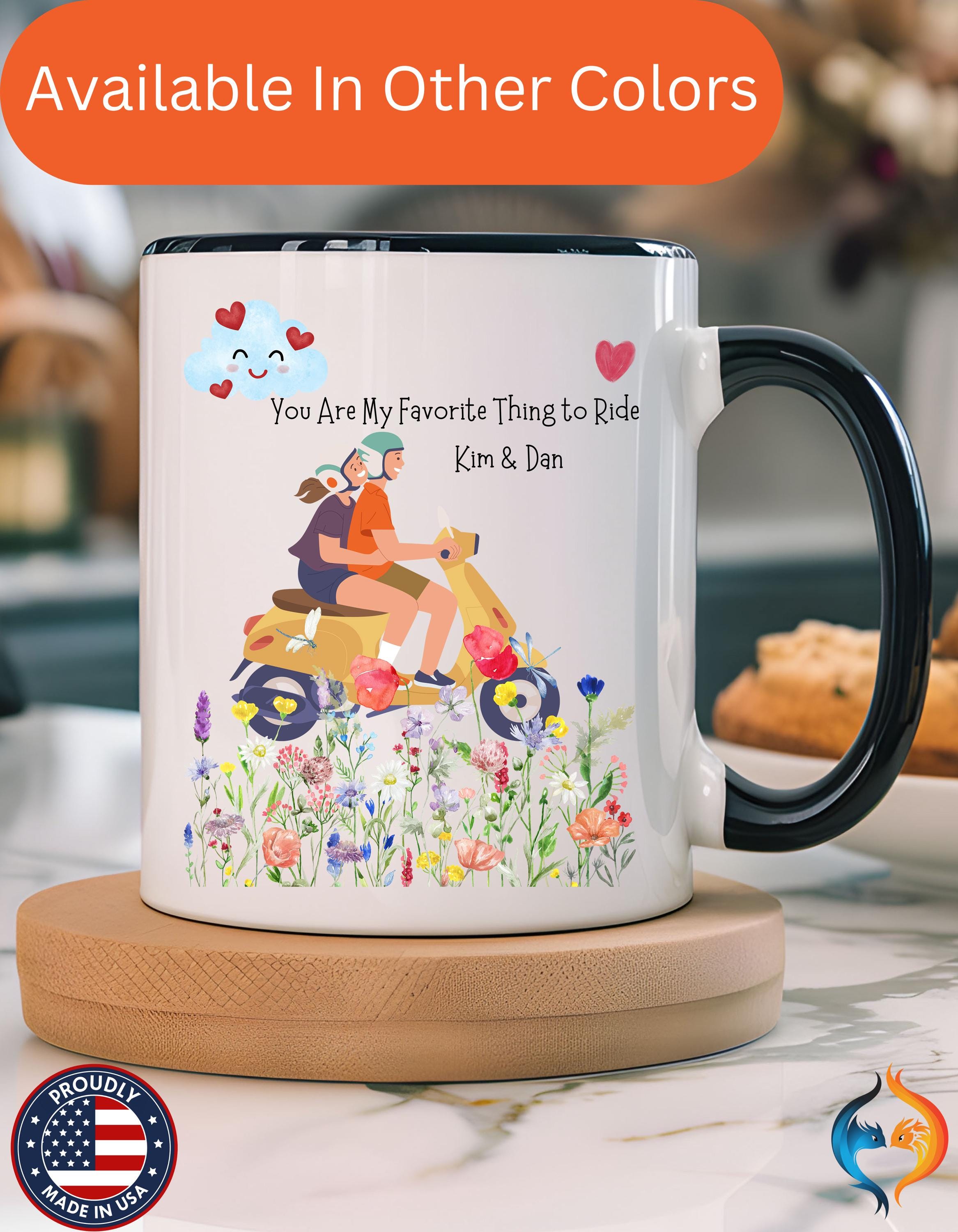 Dirty Valentines, Personalized Mug, You Are My Favorite Thing To Ride Accent Cup 11/15oz, Anniversary Romantic, V-Day Mug, Couples Gift