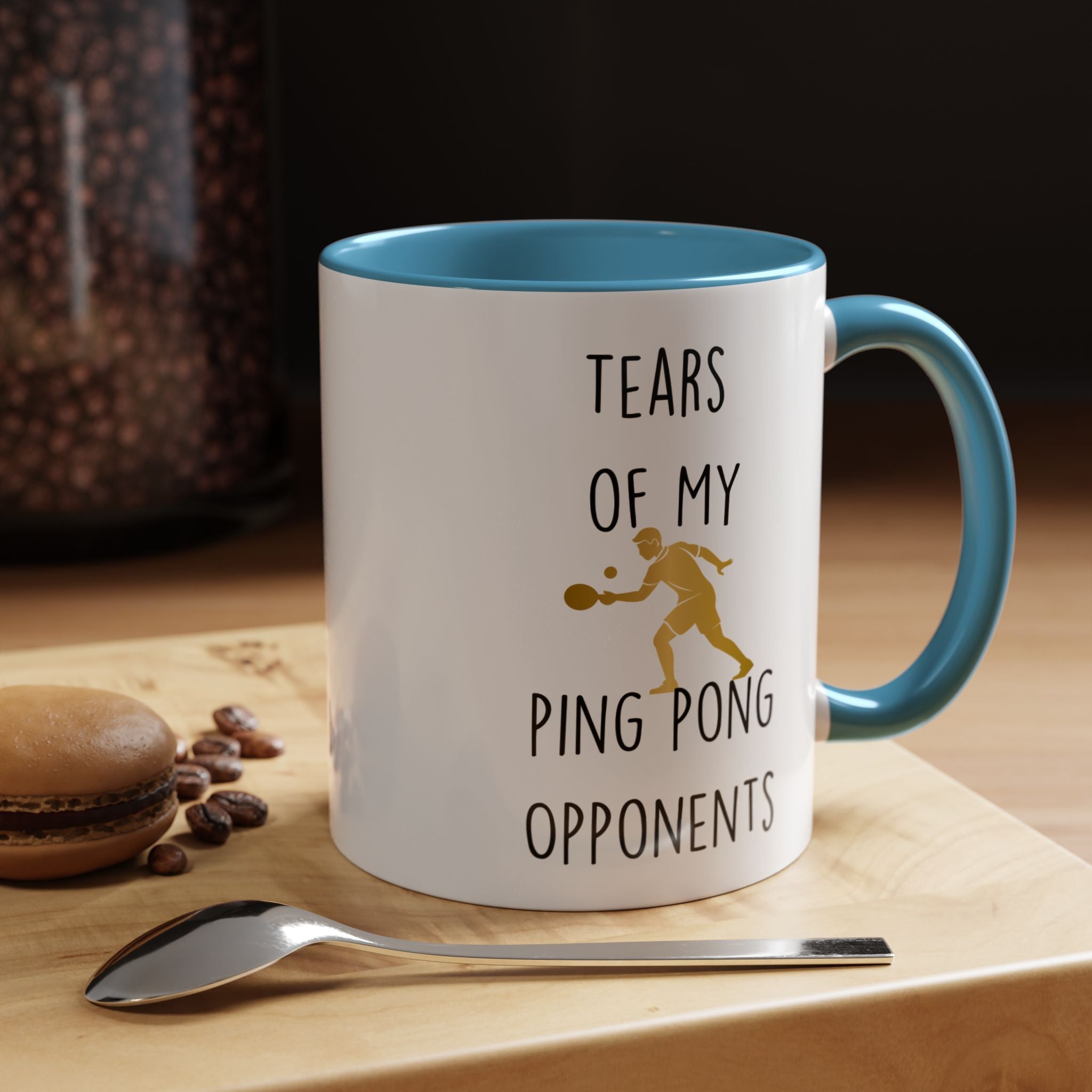 Funny Coffee Mug, Personalized Mug, Tears Of My Ping Pong Opponents, Accent Cup (11, 15oz), Sarcastic Mug,  Tea Coffee Cup, Gift Under 20