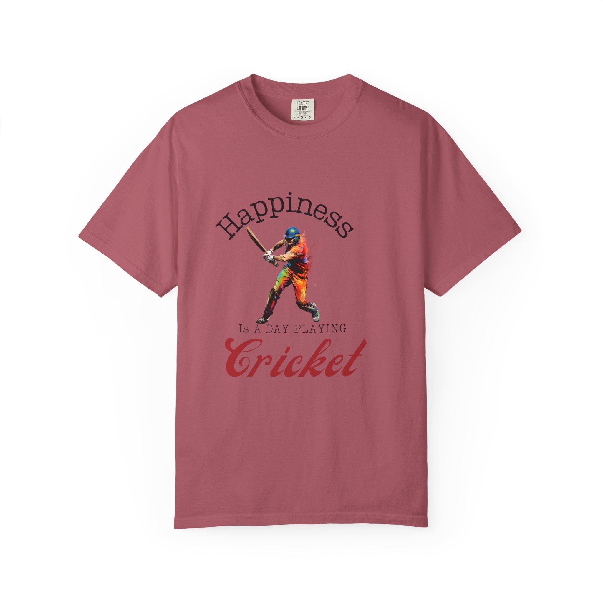 Happiness Is A Day Playing Cricket, unique desi style cricket lover gift tshirt, IPL/T20 world cup tees Unisex T-shirt