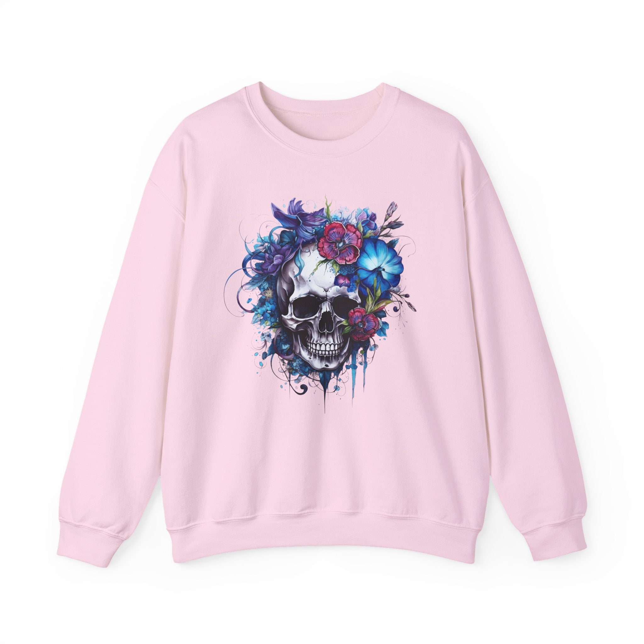 Skull Bloom, Halloween Themed Sweatshirt