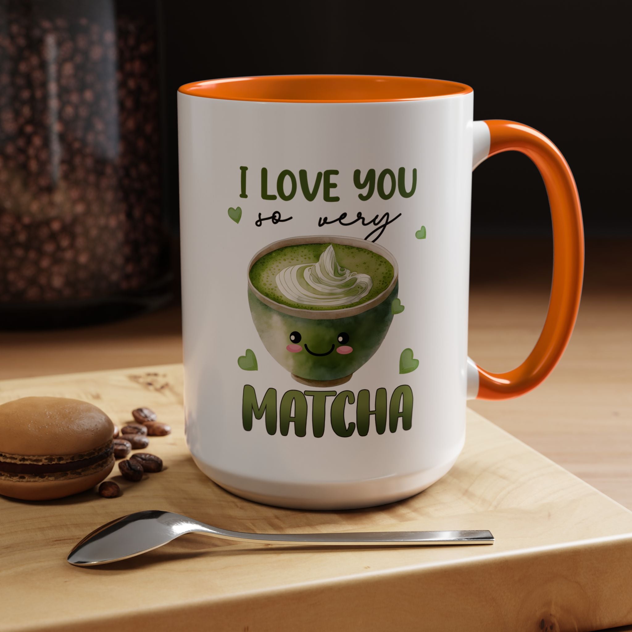 I Love You So Very Matcha Mug Lifestyle Mockup | Nutty Designs