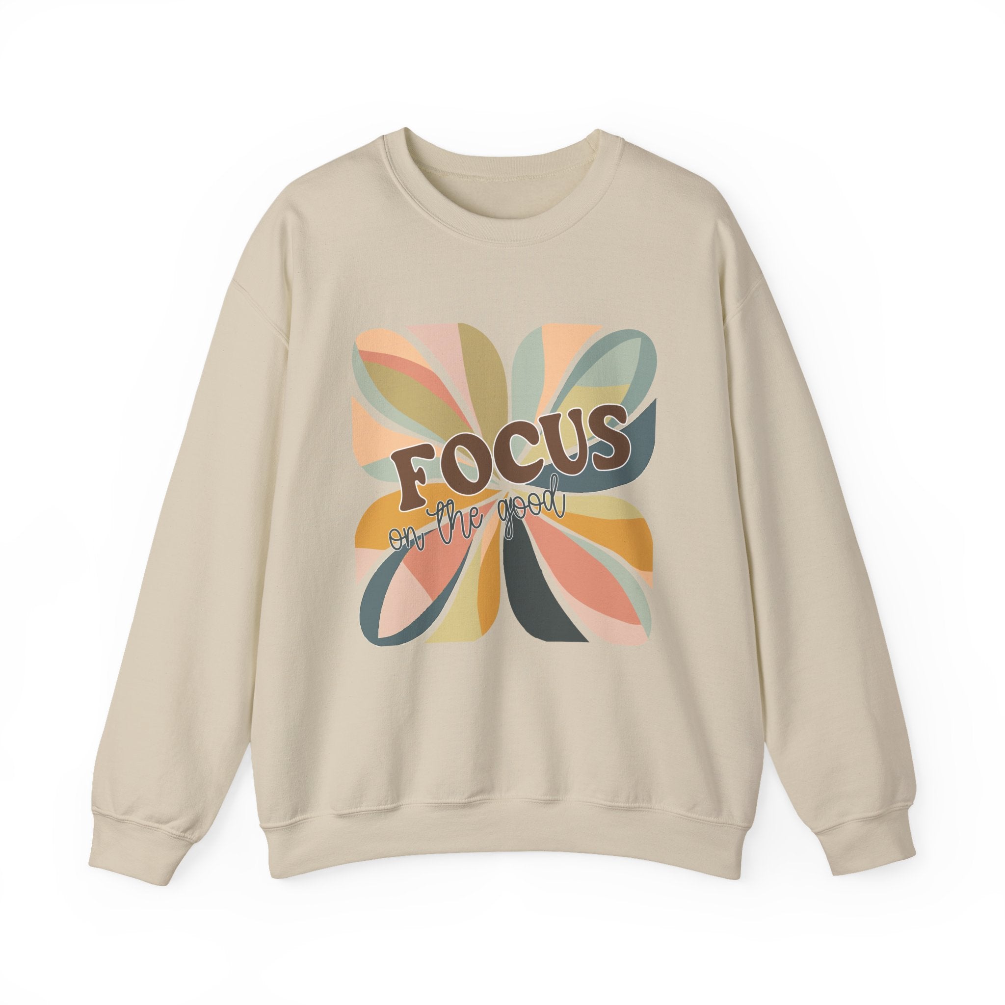 Positive Vibes Sweatshirt, Inspirational Jumper, Motivational Pullover, Good Vibes Apparel, Focus on the Good Shirt