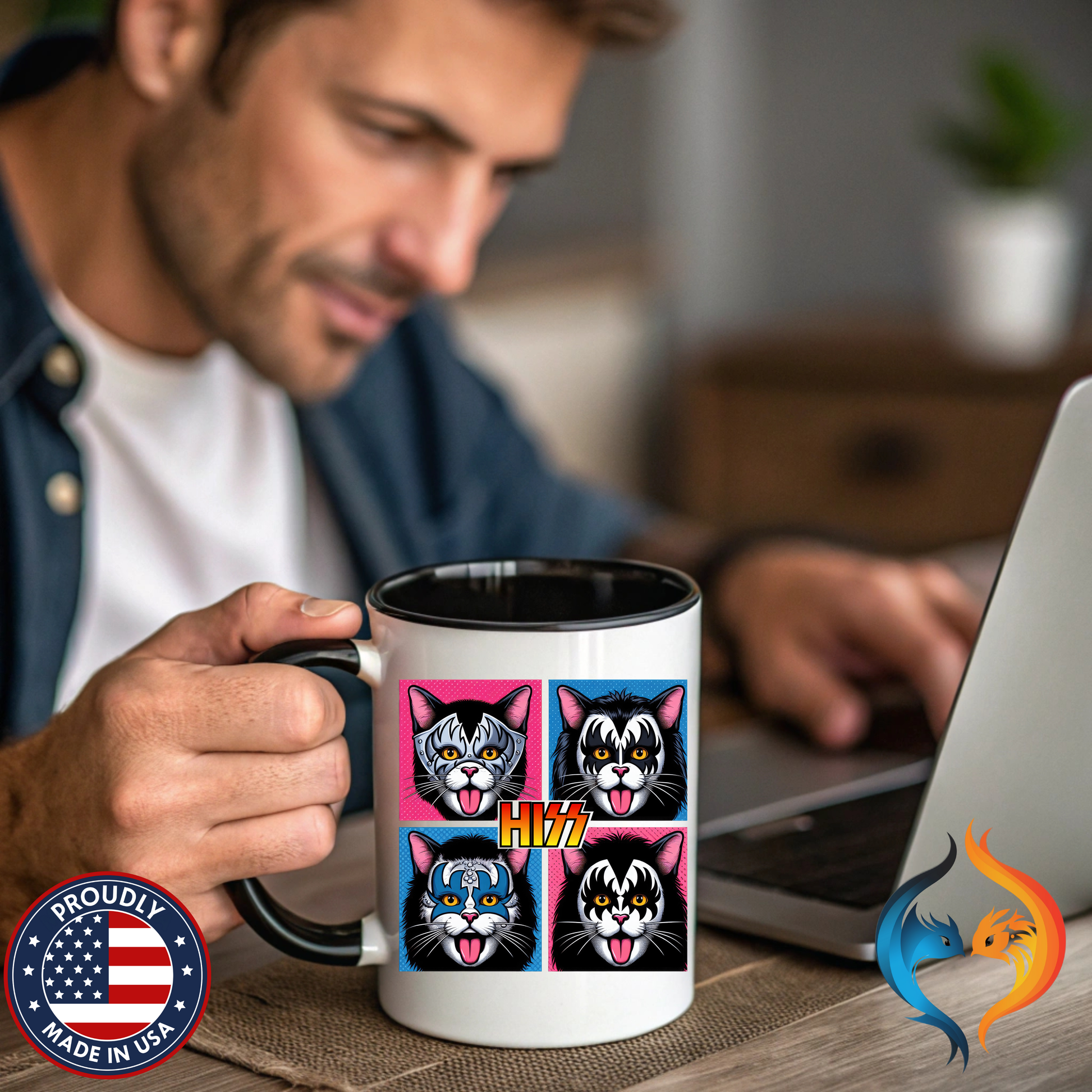 Hiss Mug Product Photo | Nutty Designs