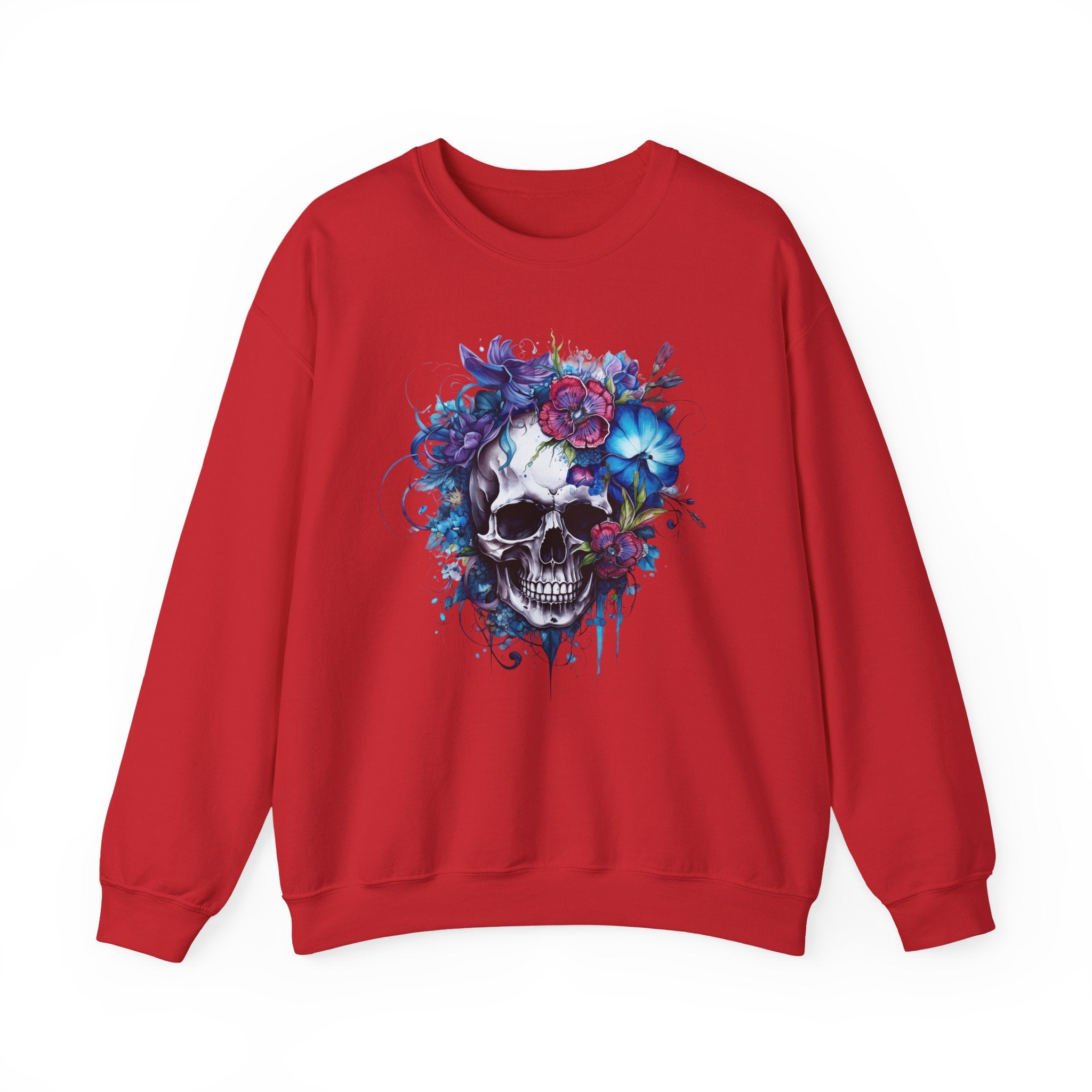 Skull Bloom, Halloween Themed Sweatshirt