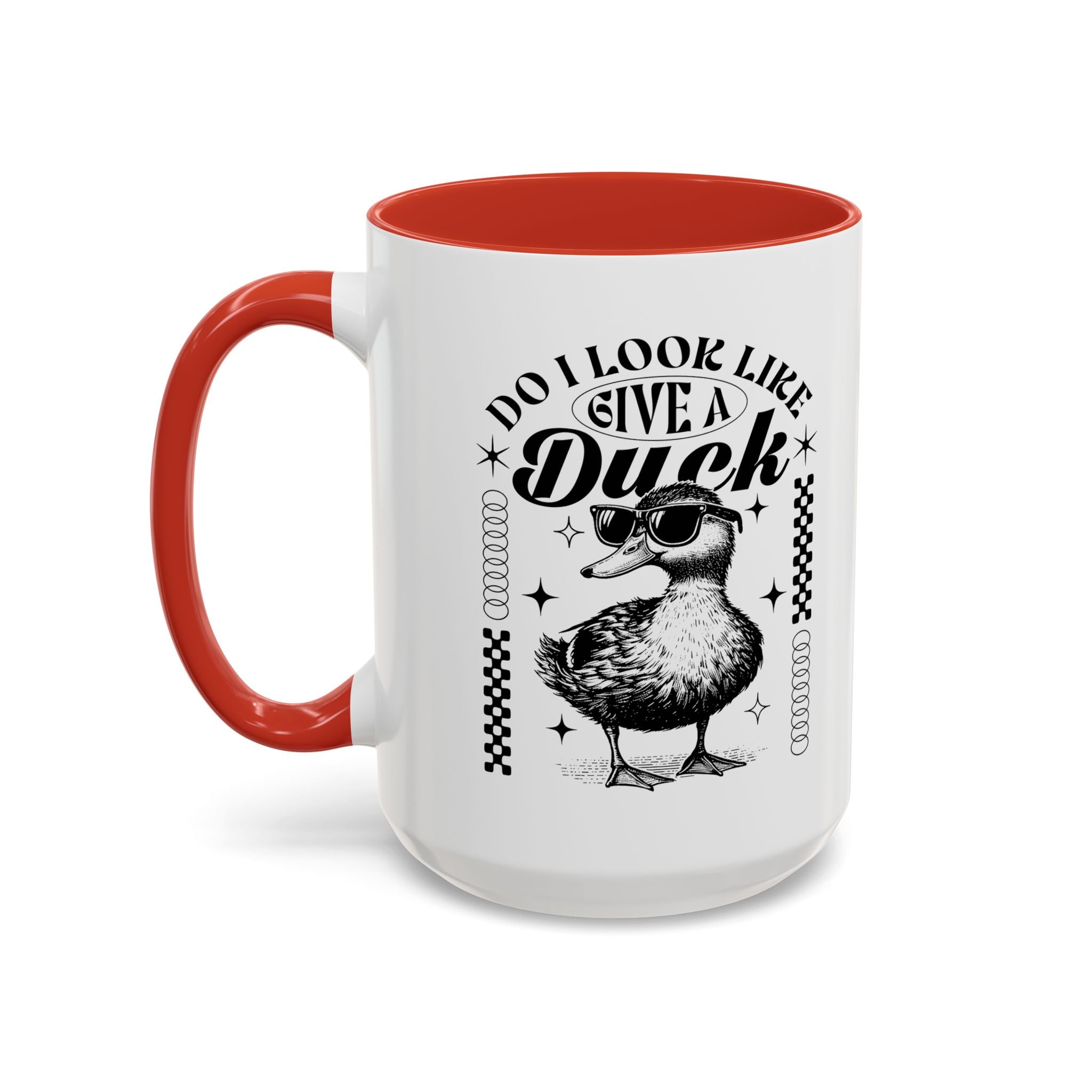 Funny Coffee Mug, Personalized Mug, Cute Do I Look Like I Give A Duck, Accent Cup (11, 15oz), Gift Under 20, White Elephant Animal Lover Cup