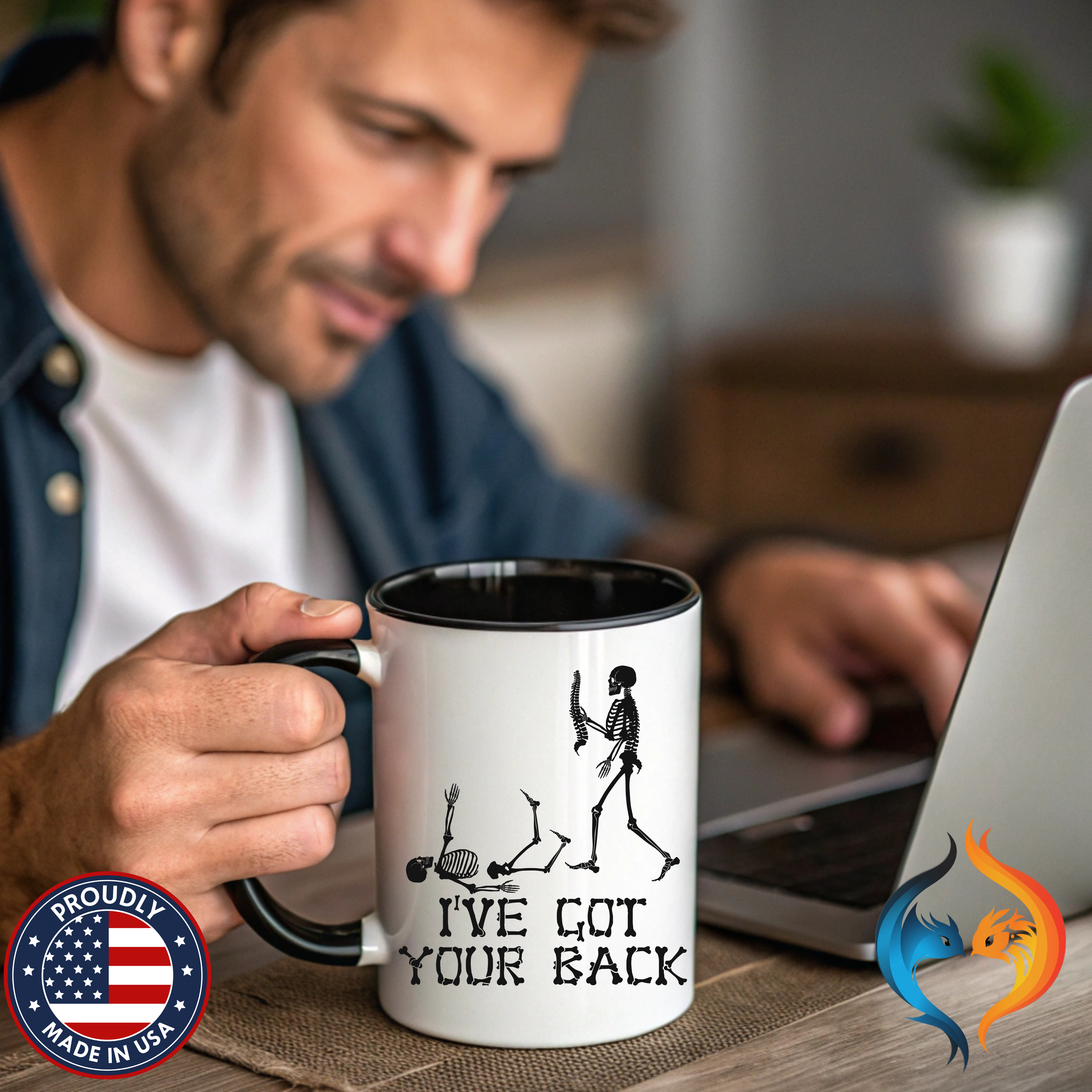 I have Got Your Back Mug Lifestyle Mockup | Nutty Designs