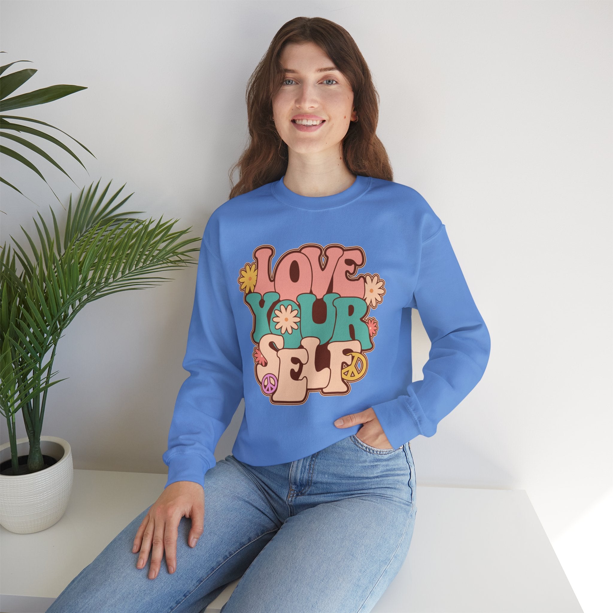 Retro Love Yourself sweatshirt