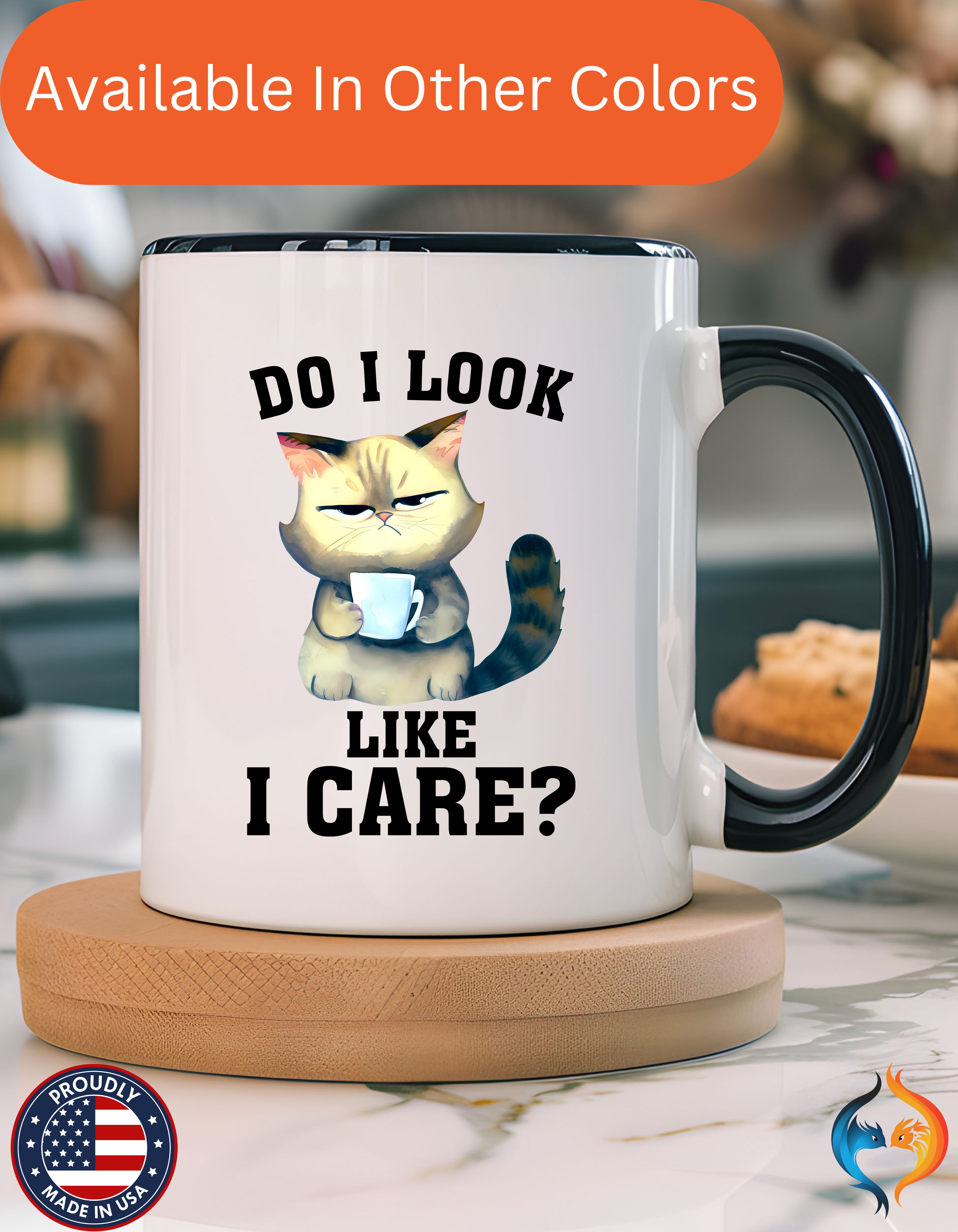 Grumpy Cat DO I Look Like I Care Mug Lifestyle Mockup | Nutty Designs
