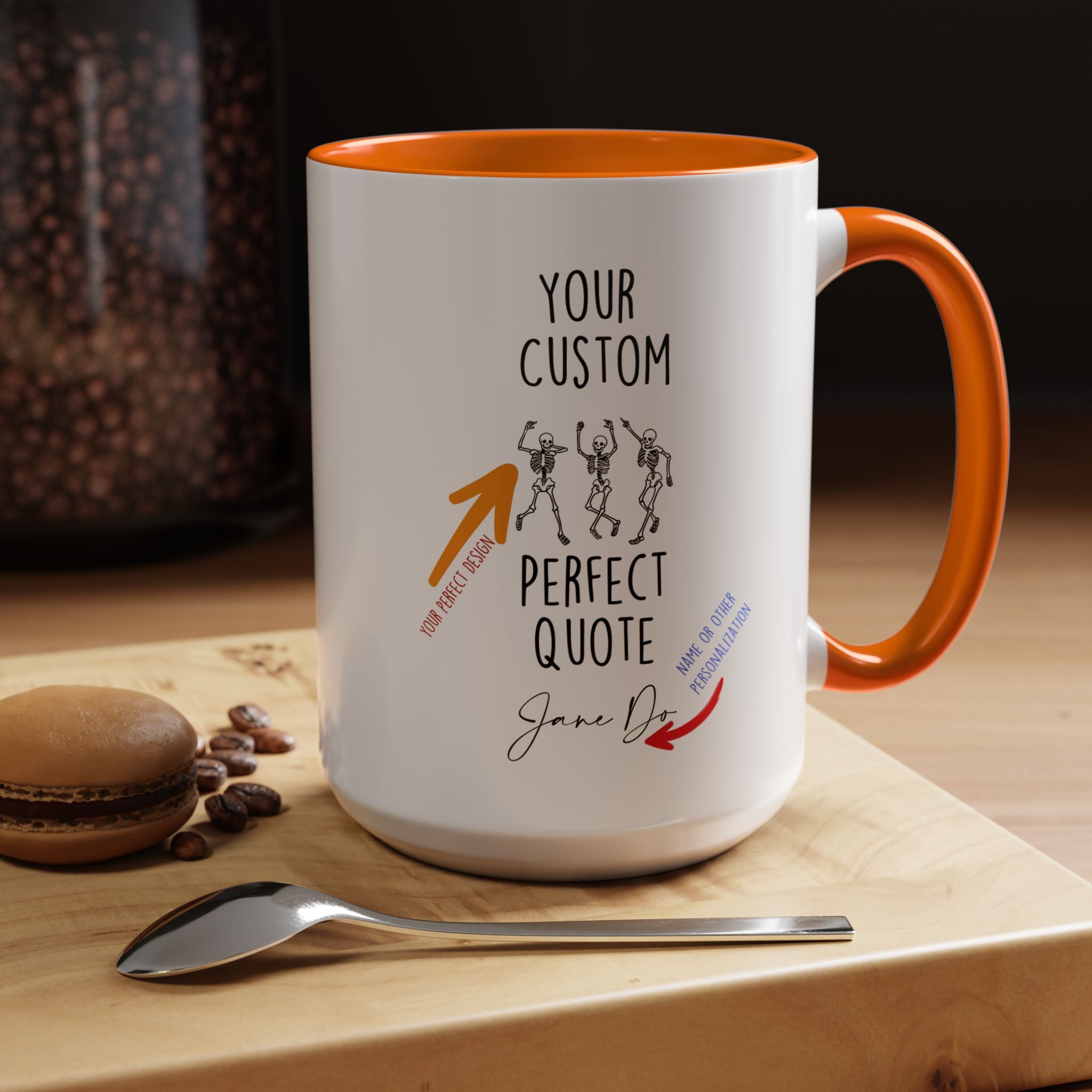 Your Custom Mug, Personalized Mug, Accent Coffee Cup (11, 15oz)