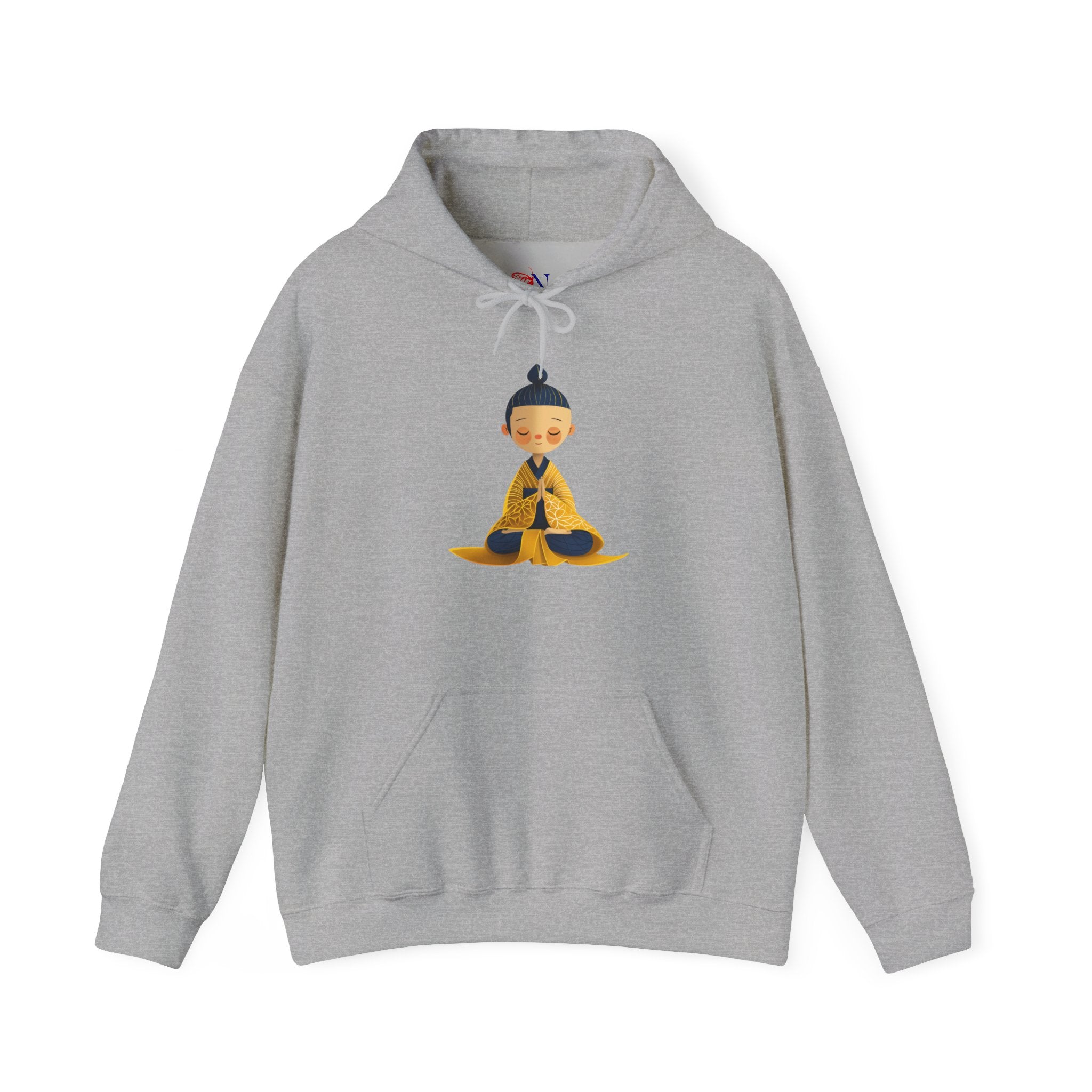 Meditating Monk Hoodie — Cute Zen Buddhism Sweatshirt
