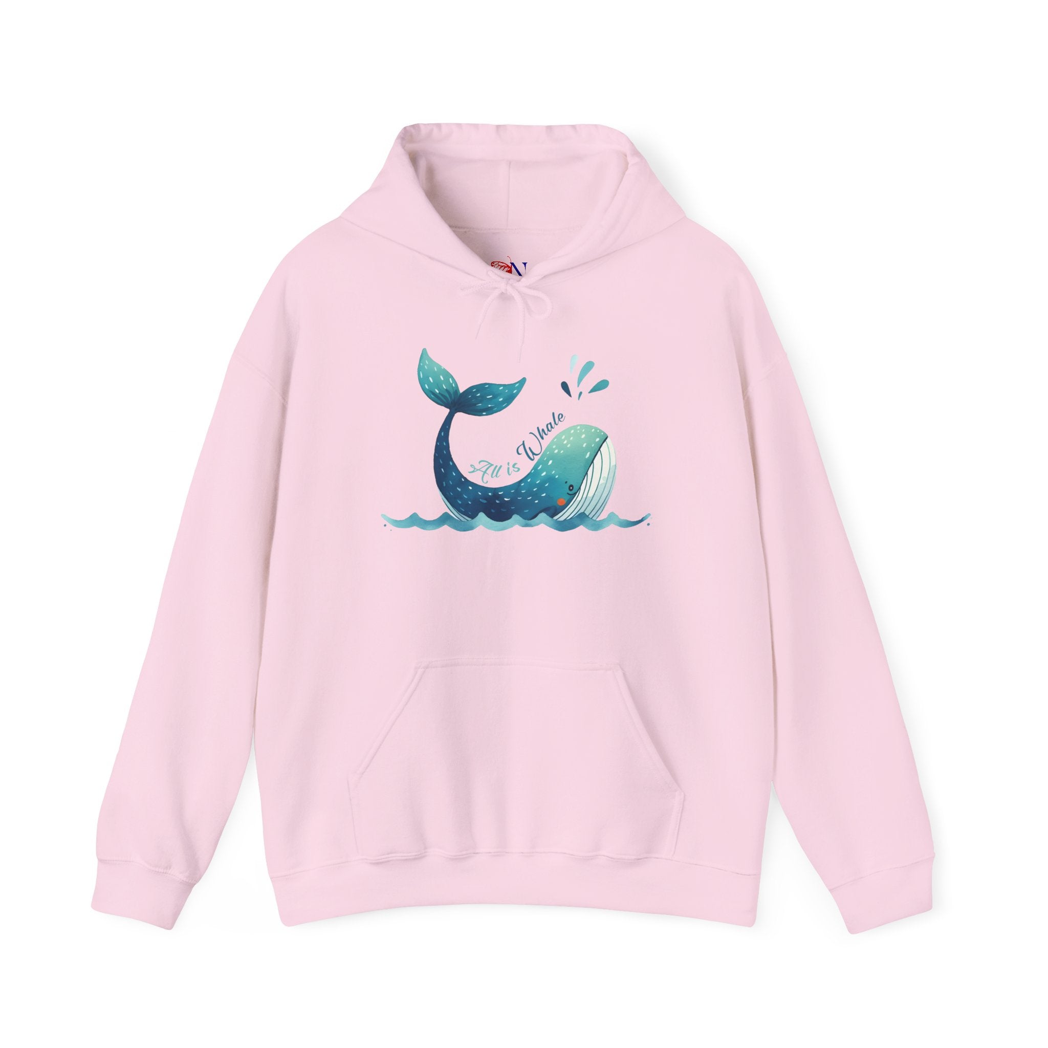 Whale Tail Hoodie – Cute Watercolor Whale Graphic Pullover