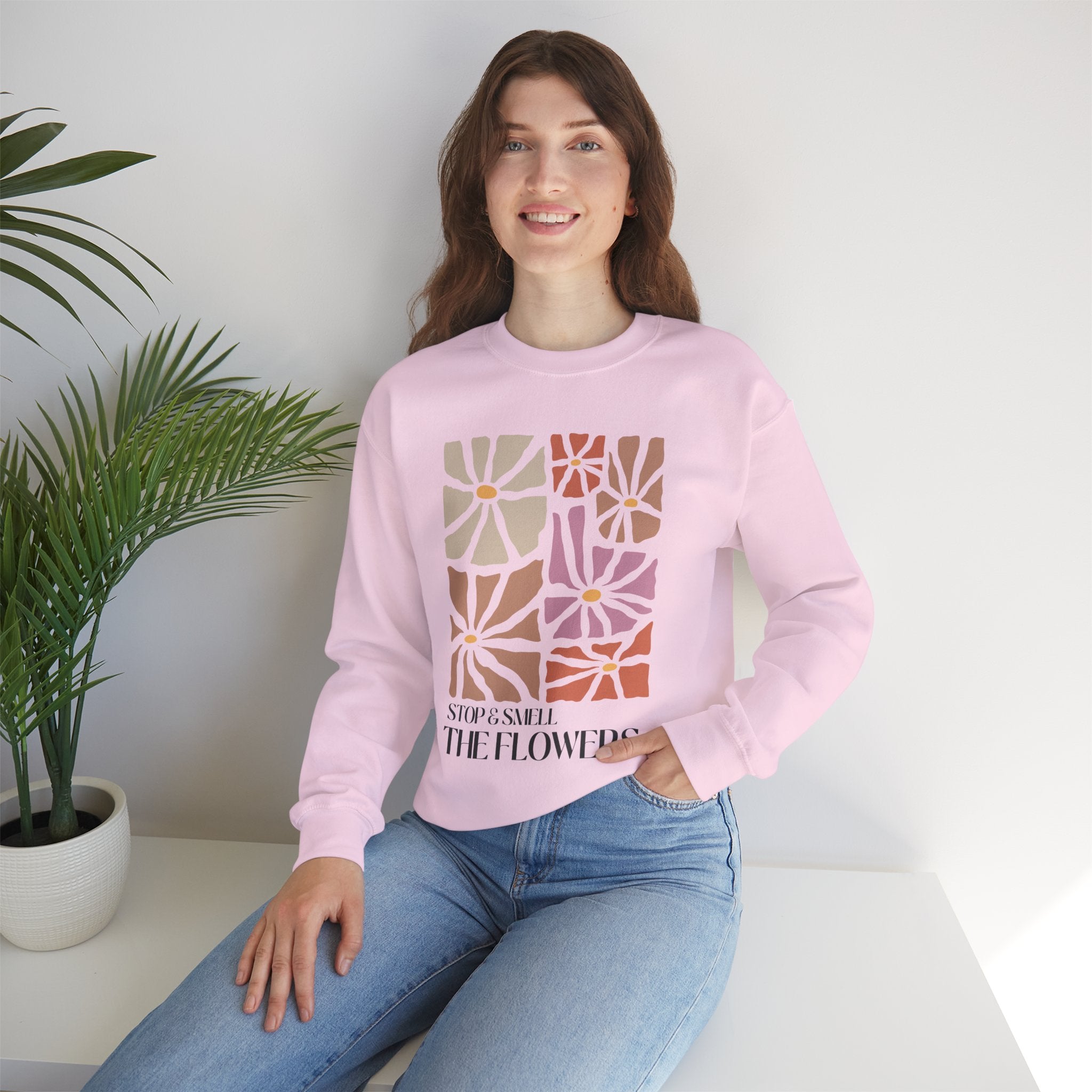 Boho Stop & Smell Flowers sweatshirt