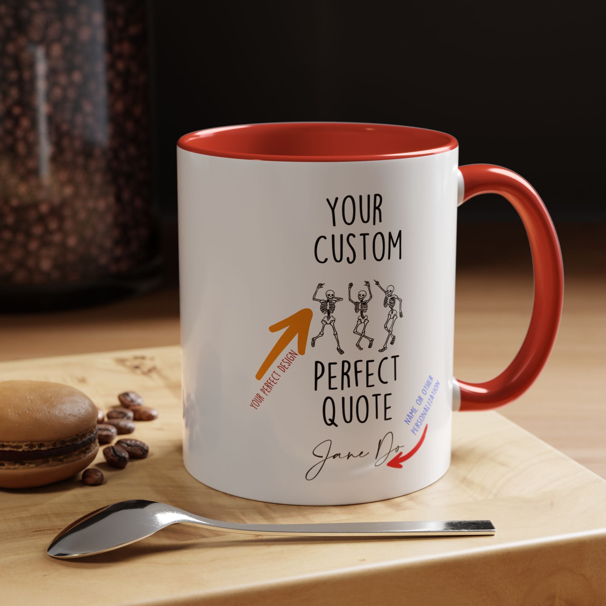 Your Custom Mug, Personalized Mug, Accent Coffee Cup (11, 15oz)