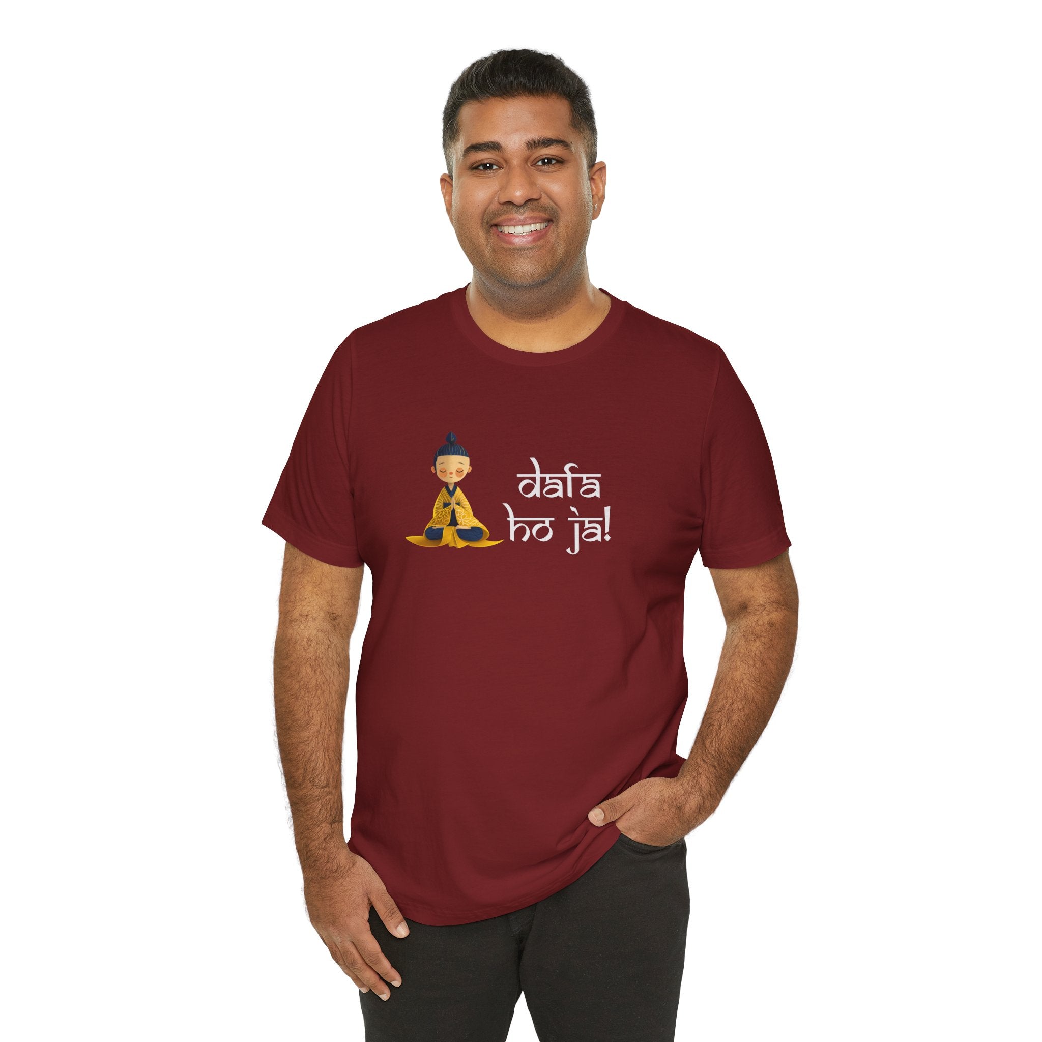 Dafa Ho Ja  Funny Indian pride slogan gift Desi Swag Pakistani tshirt Brown humor T-shirt Punny tee shirt Unisex Short Sleeve Tee