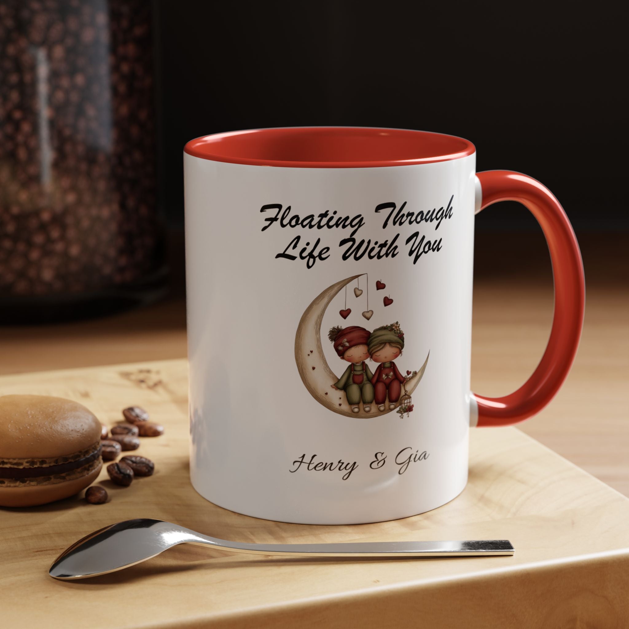Floating Through Life With You Mug Lifestyle Mockup | Nutty Designs