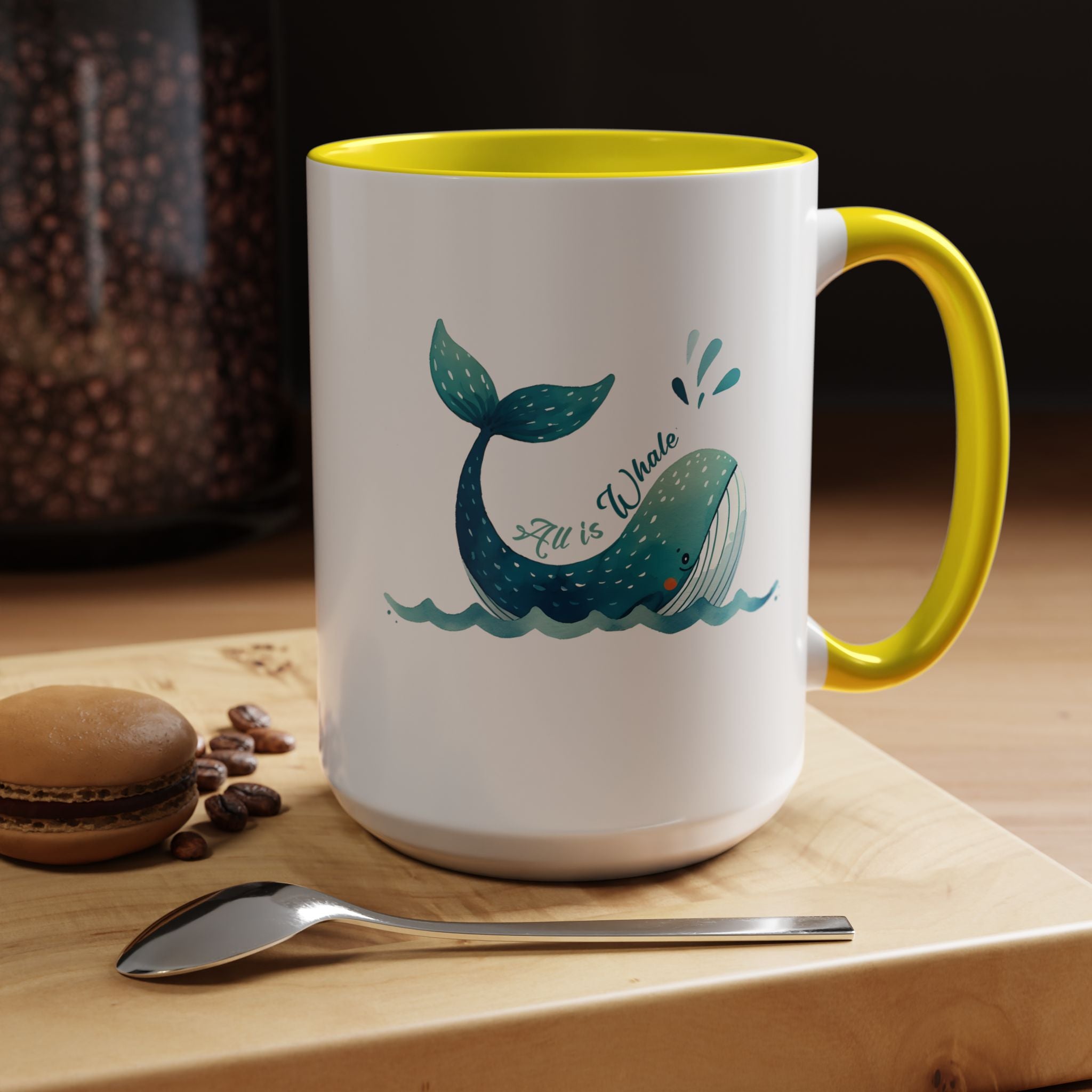 Funny Whale Accent Mug