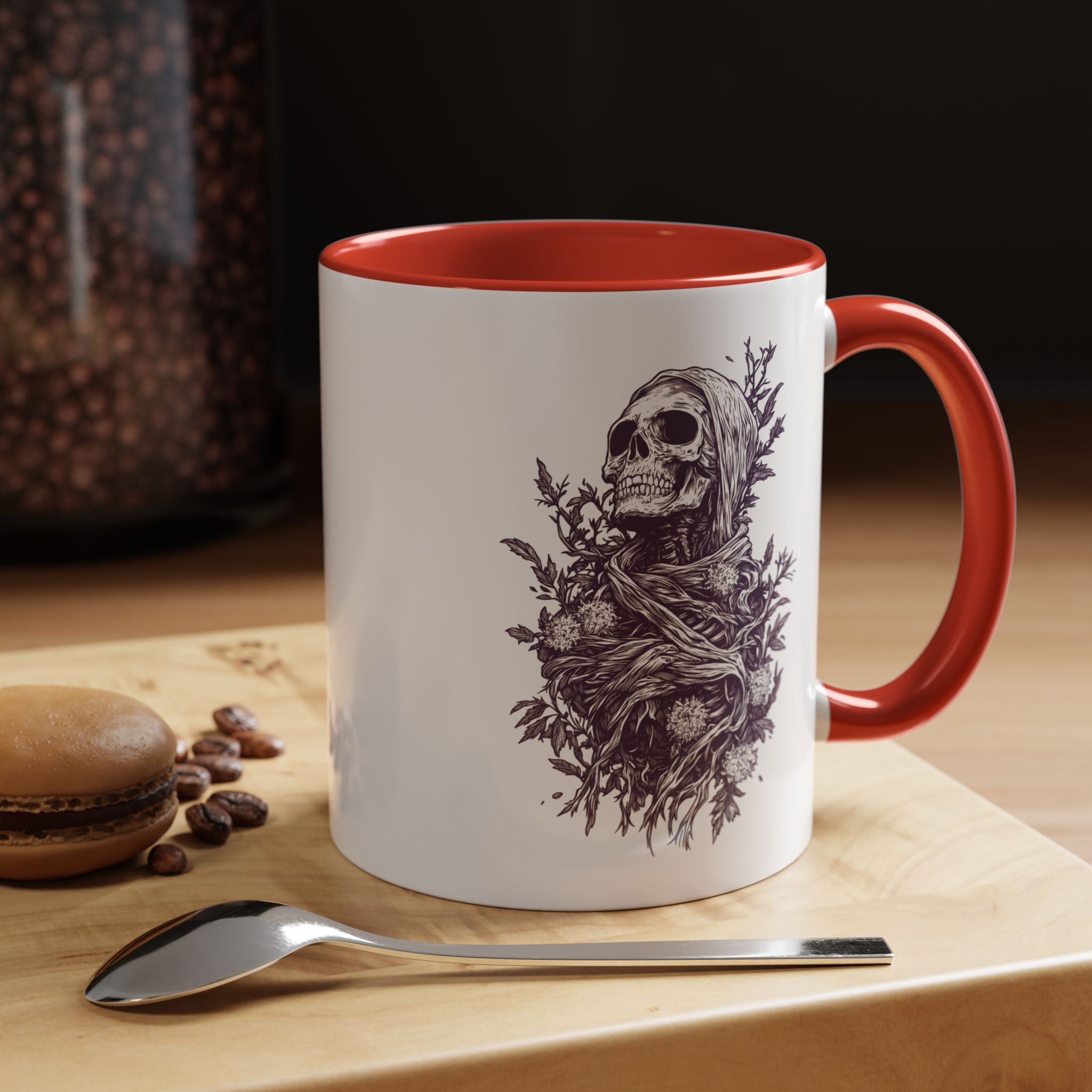 Funny Coffee Mug, Personalized Mug, Grow Where You Are, Skeleton Accent Coffee Cup (11, 15oz), Gift Under 20, White Elephant