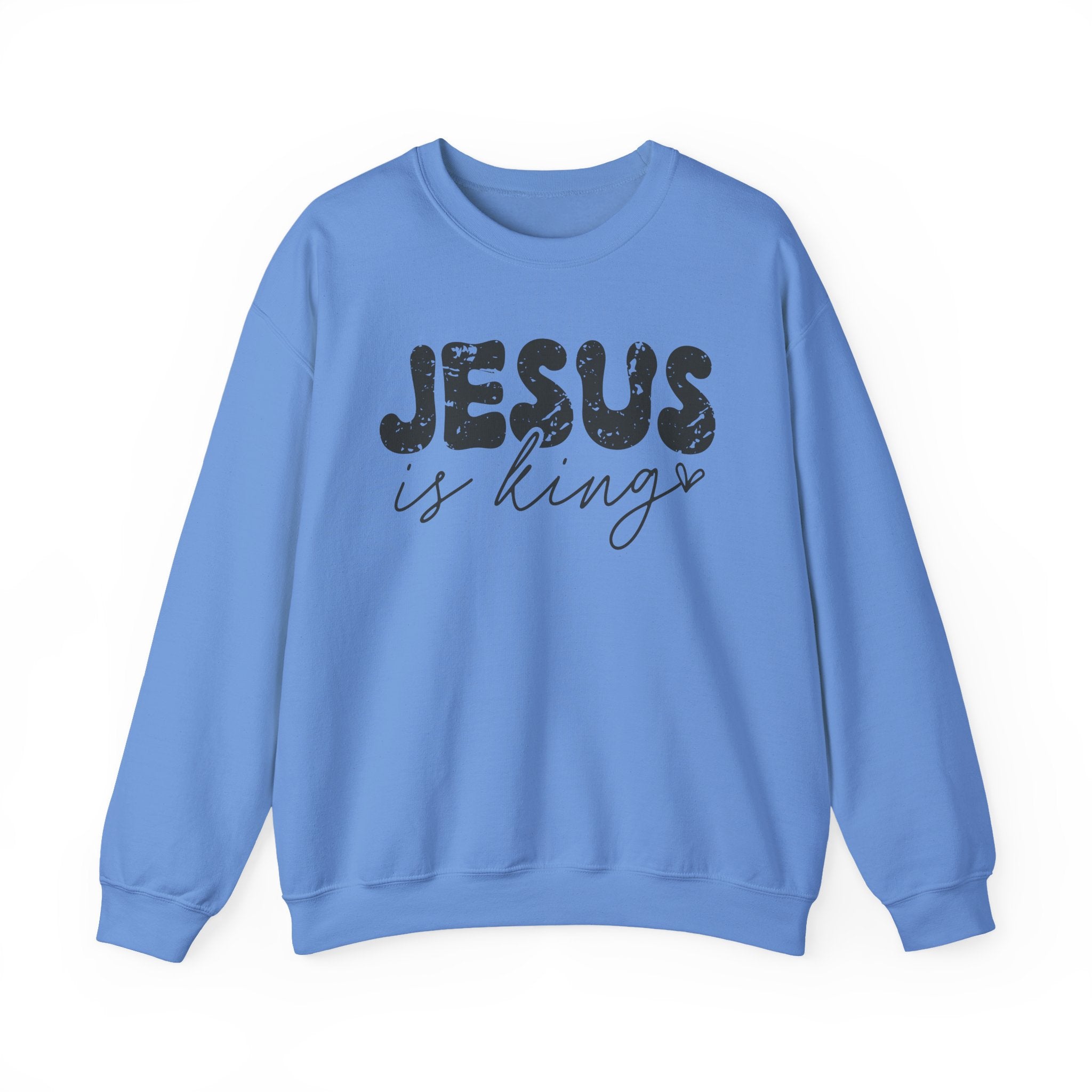 Christian Jesus Is King Crewneck Sweatshirt, Religious Christian Faith Jumper, Unisex Sweatshirts, Christian Apparel, Religious Top, King of