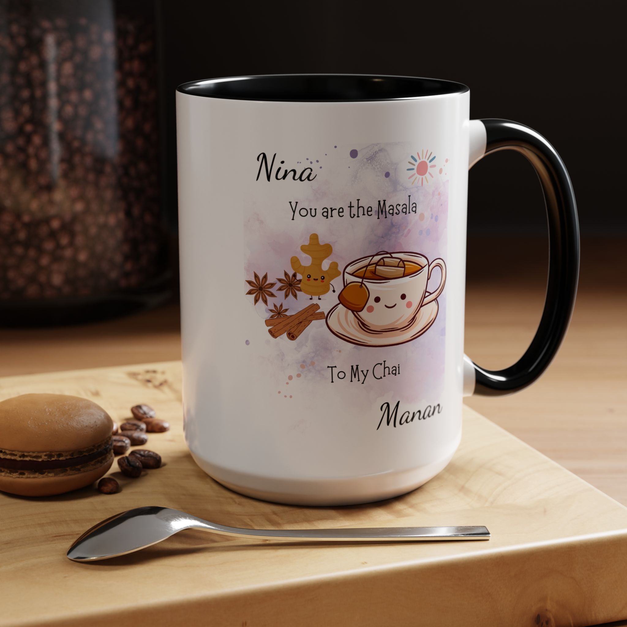 Funny Coffee Mug, Personalized Mug, You Are The Masala To My Chai Accent Cup 11/15oz, Anniversary Wedding, Valentines, Romantic Gift Him her