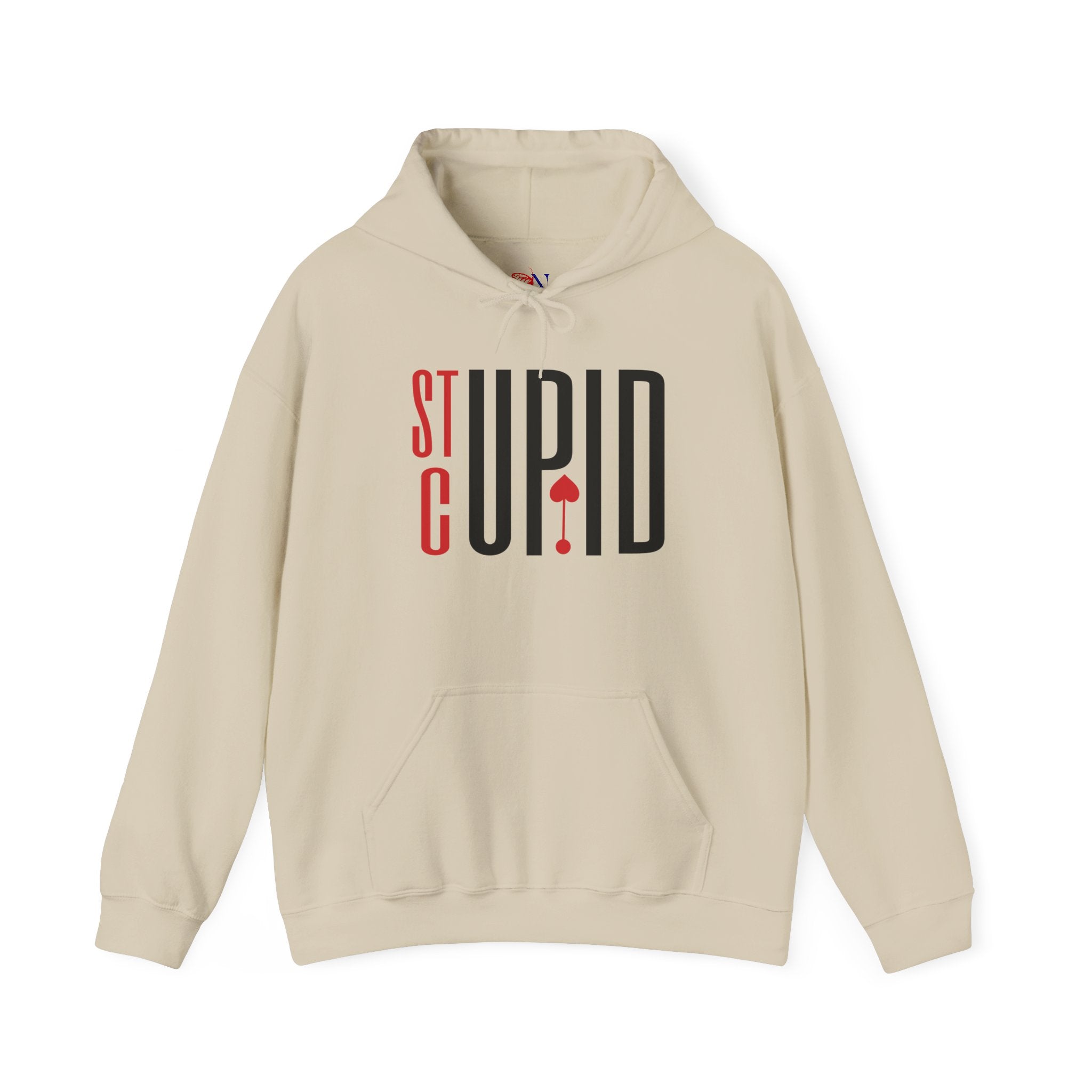 St Cupid Graphic Hoodie — Playful Heart Ace Design