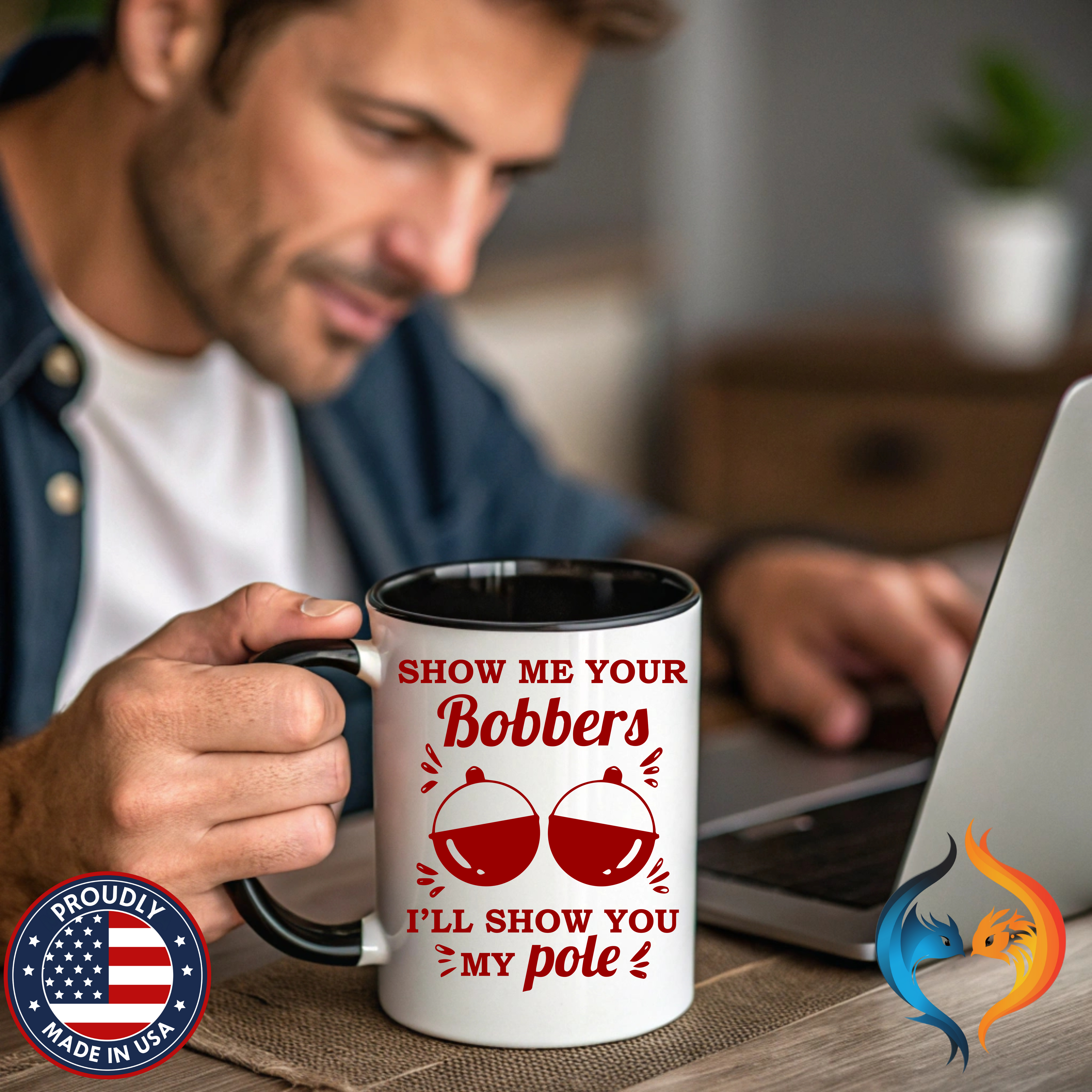 Show Me Your Bobbers Mug Product Photo | Nutty Designs