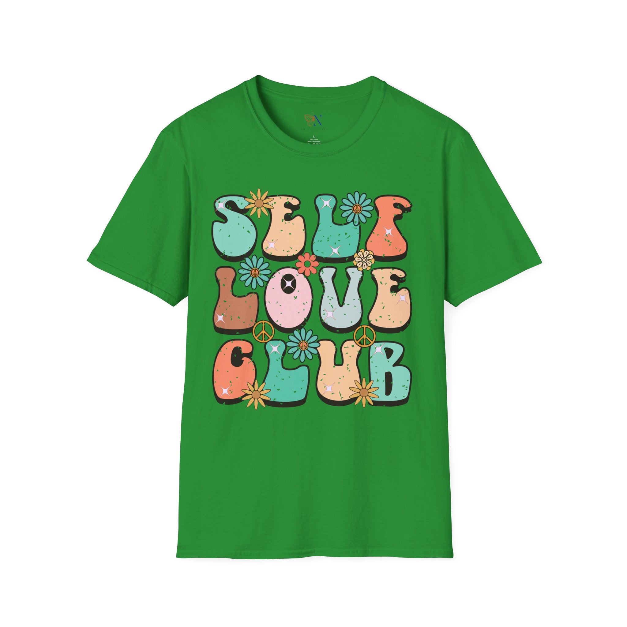 Self Love Club, Encouraging T-Shirt, Happy T-Shirt, Positive Sayings Tshirt, Good Vibes Only, Positivity Quotes unisex Shirt
