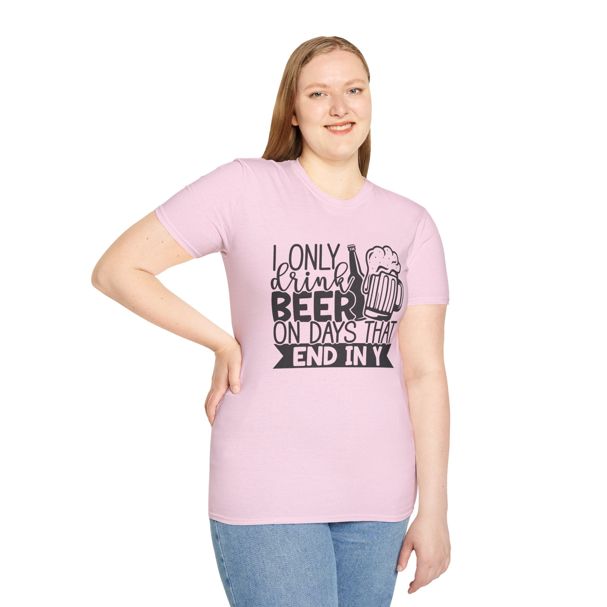 Beer Lover Unisex T-Shirt, Funny Day-Ending Beer Drinking Tee, Softstyle Beer Drinker Shirt, Beer Enthusiast Gift Top, Beer Day Tshirt