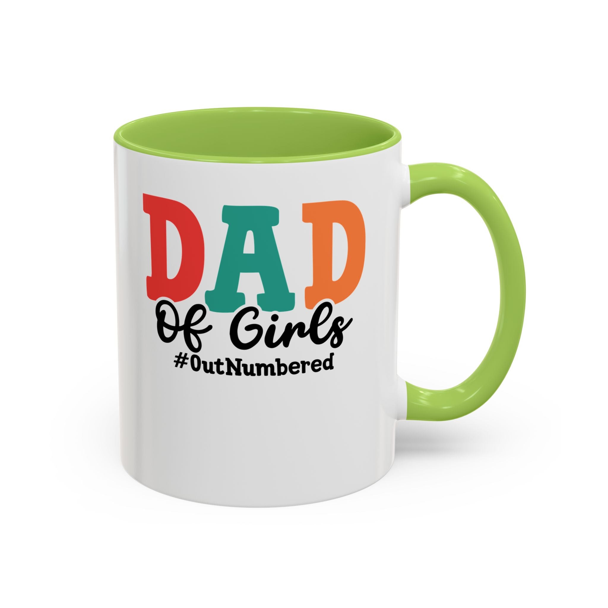 Dad of girls #outnumbered Mug - Funny Dad Gift
