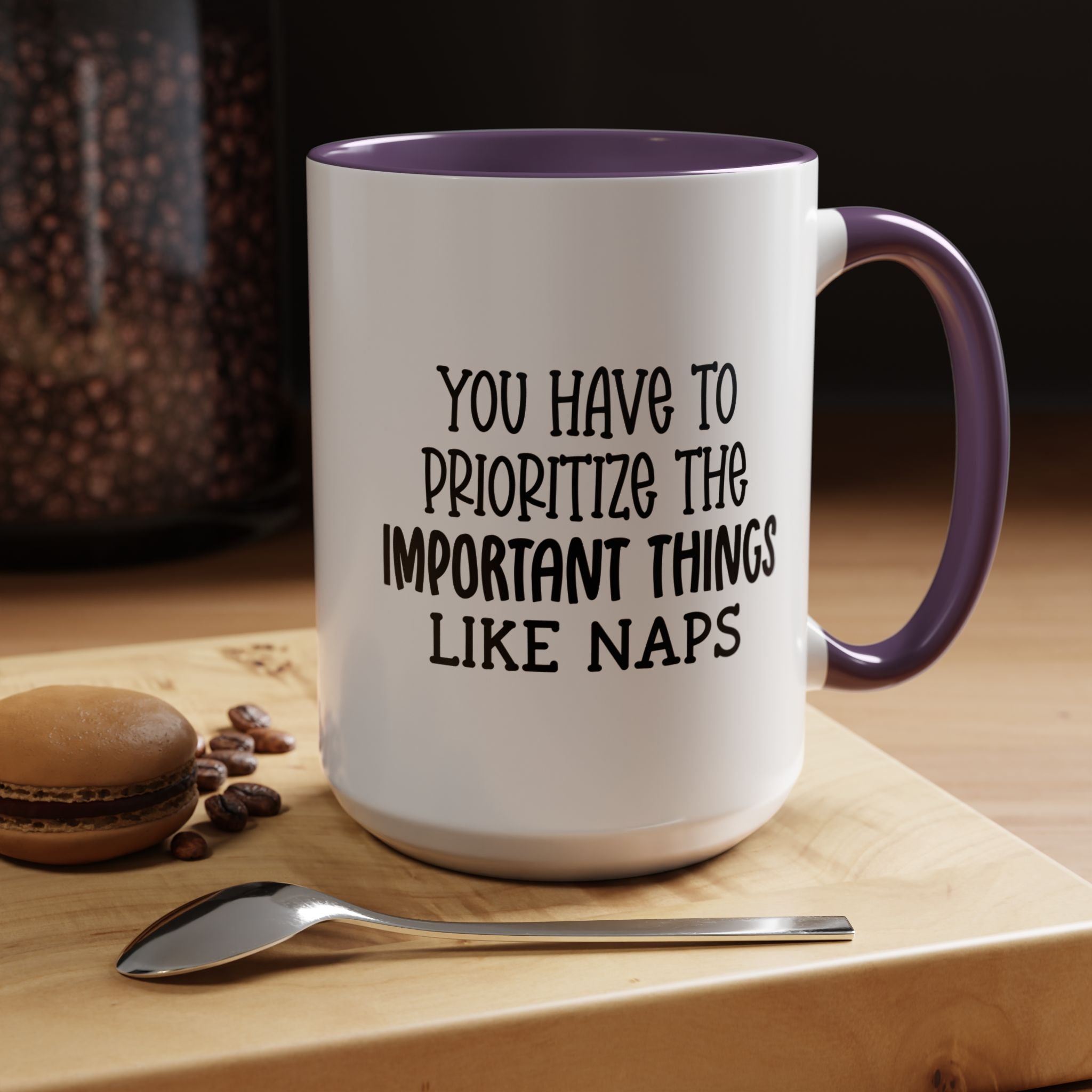 Important Things | Funny Coffee Mug, Sarcastic Tea Cup, Unique Gift Idea