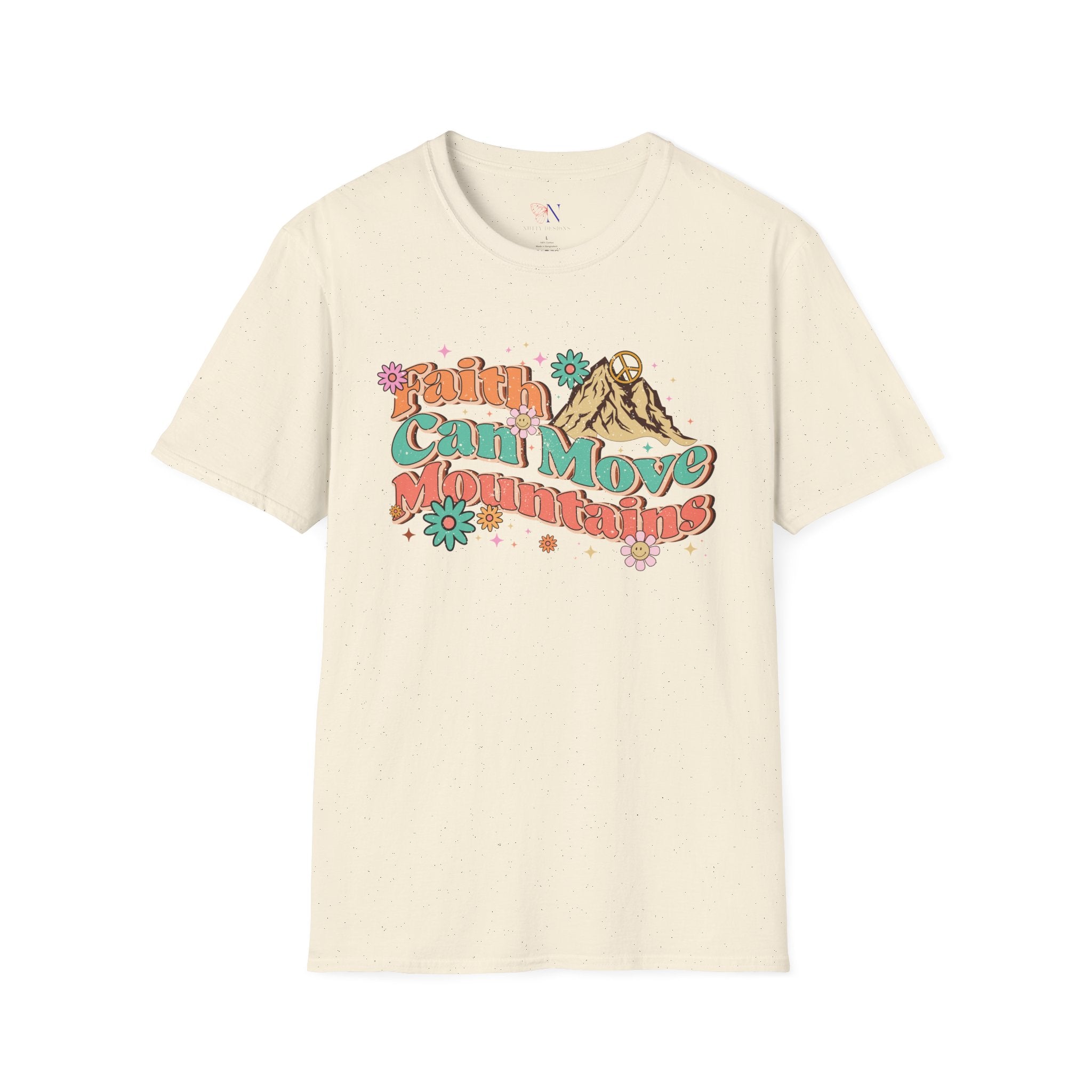 Faith Can Move Mountains, Encouraging T-Shirt, Happy T-Shirt, Positive Sayings Tshirt, Good Vibes Only, Positivity Quotes unisex Shirt