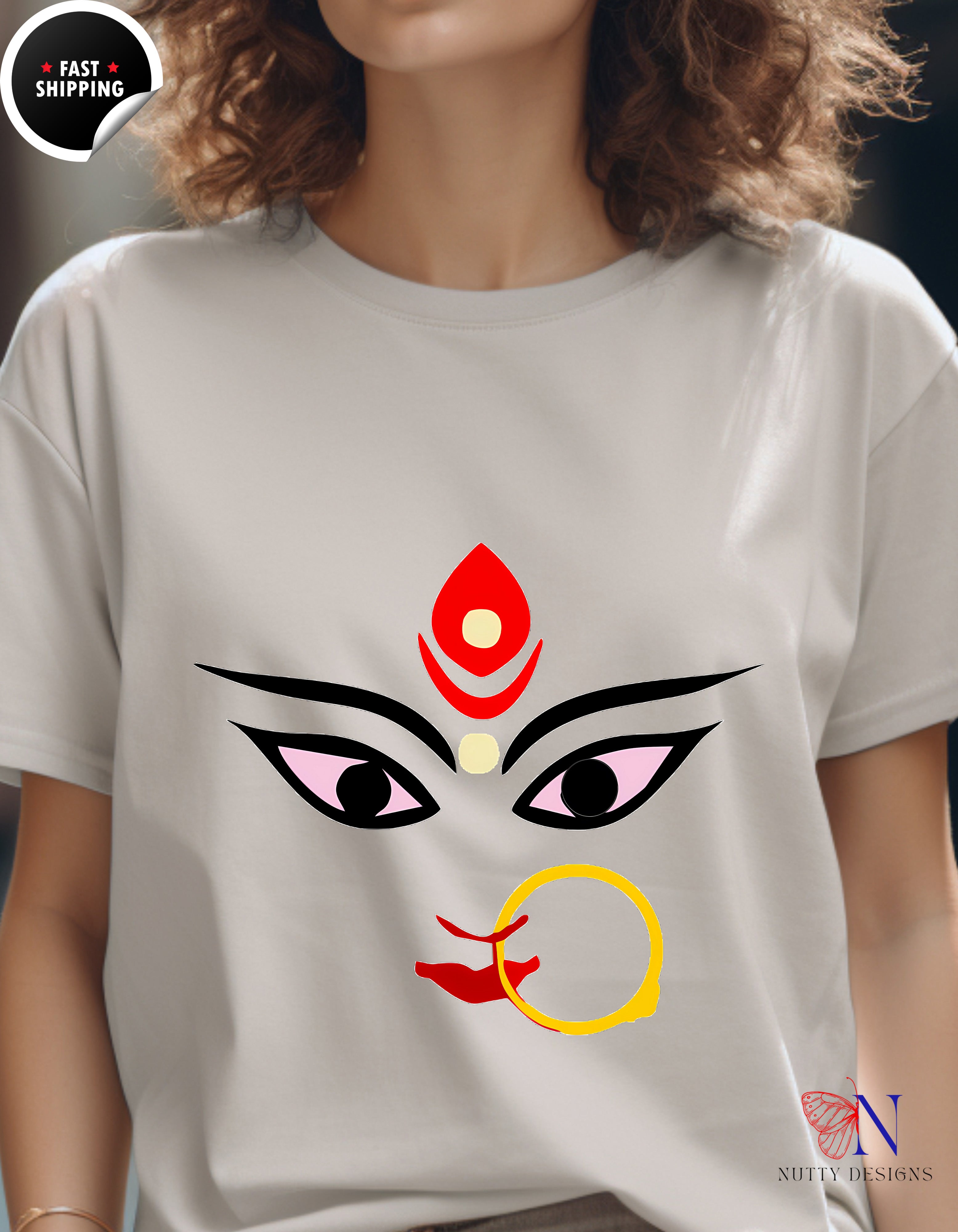 Durga Maa Graphic t-shirt, Cute Gift For Diwali, Navratri, Durga Pooja for Hindu Religion followers