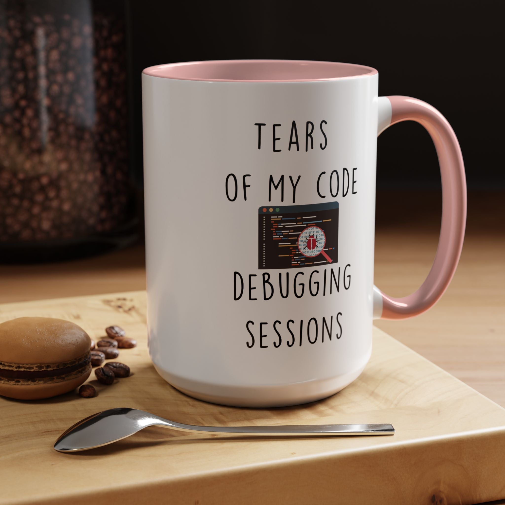 Funny Coffee Mug, Personalized Mug, Tears Of My Code Debugging Sessions, Accent Cup (11, 15oz), Sarcastic Mug,  Tea Cup, Gift Under 20