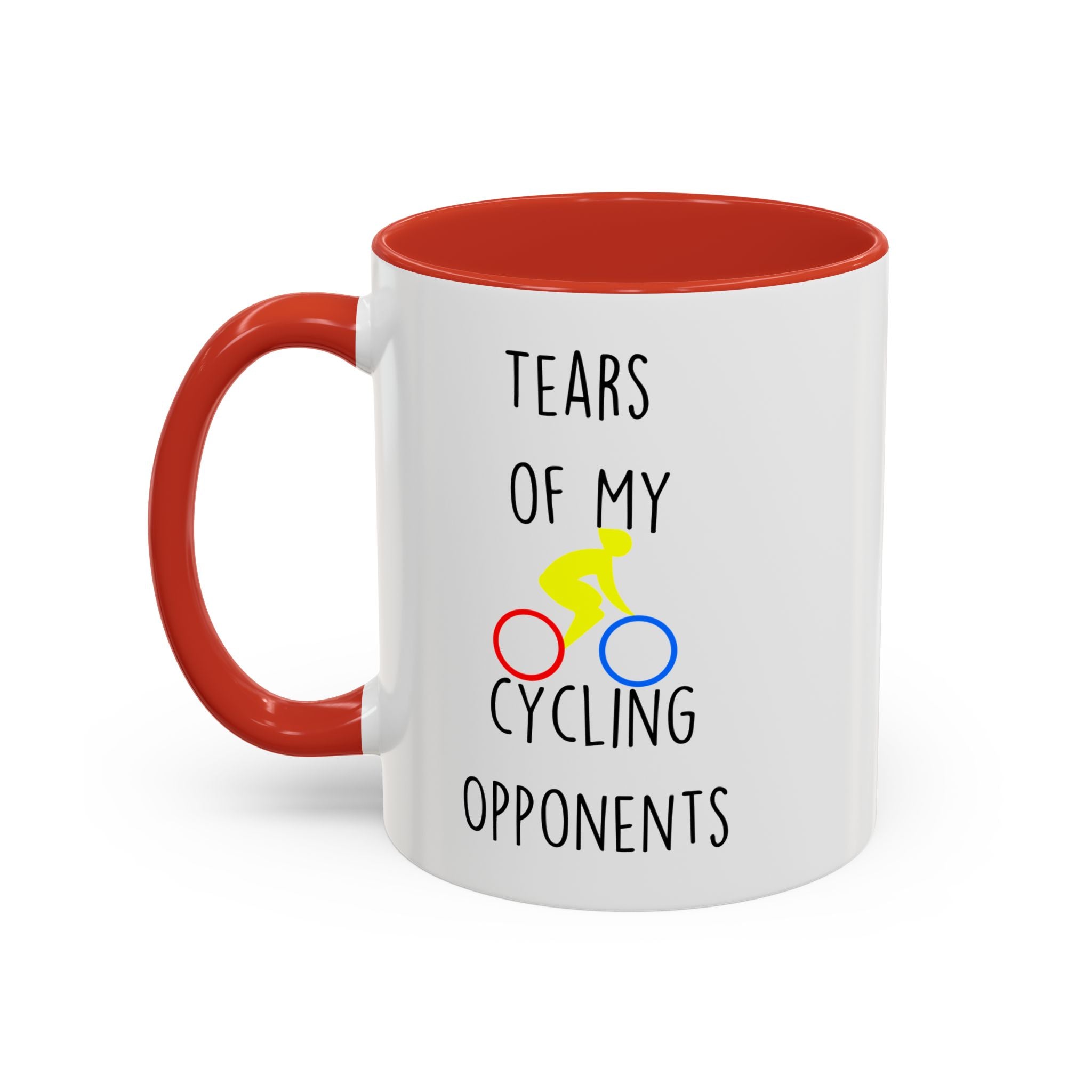 Funny Coffee Mug, Personalized Mug, Tears Of My Cycling Opponents, Accent Cup (11, 15oz), Sarcastic Mug,  Tea Coffee Cup, Gift Under 20