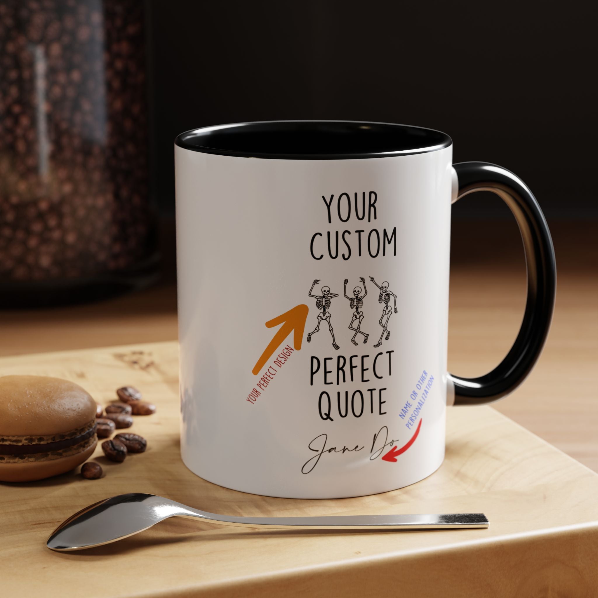 Your Custom Mug, Personalized Mug, Accent Coffee Cup (11, 15oz)