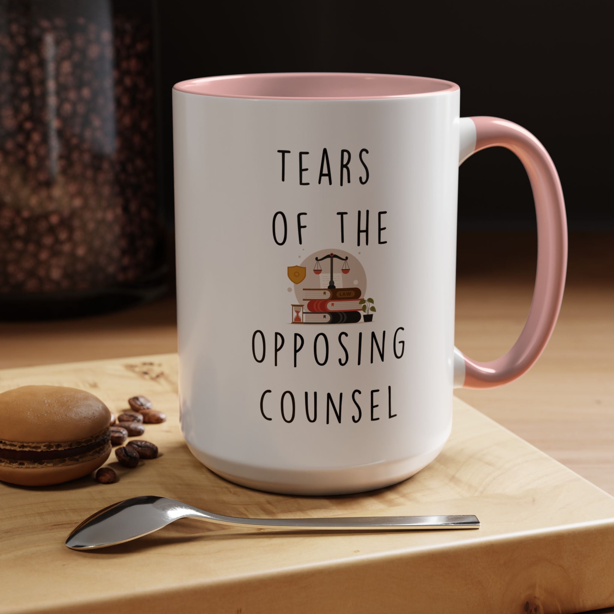 Funny Coffee Mug, Personalized Mug, Tears Of My The Opposing Counsel, Accent Cup (11, 15oz), Sarcastic Mug,  Tea Coffee Cup, Gift Under 20