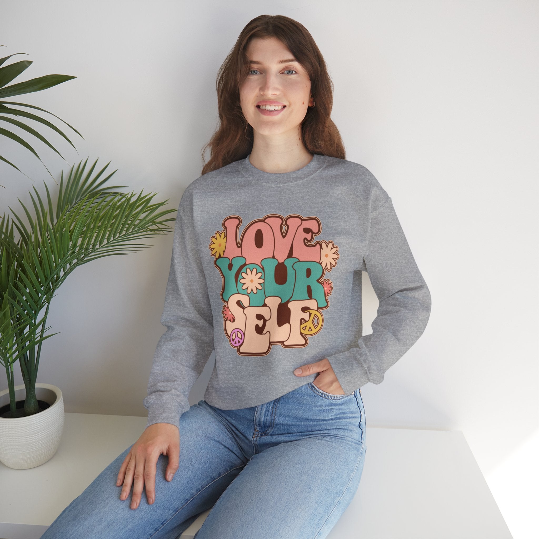 Retro Love Yourself sweatshirt