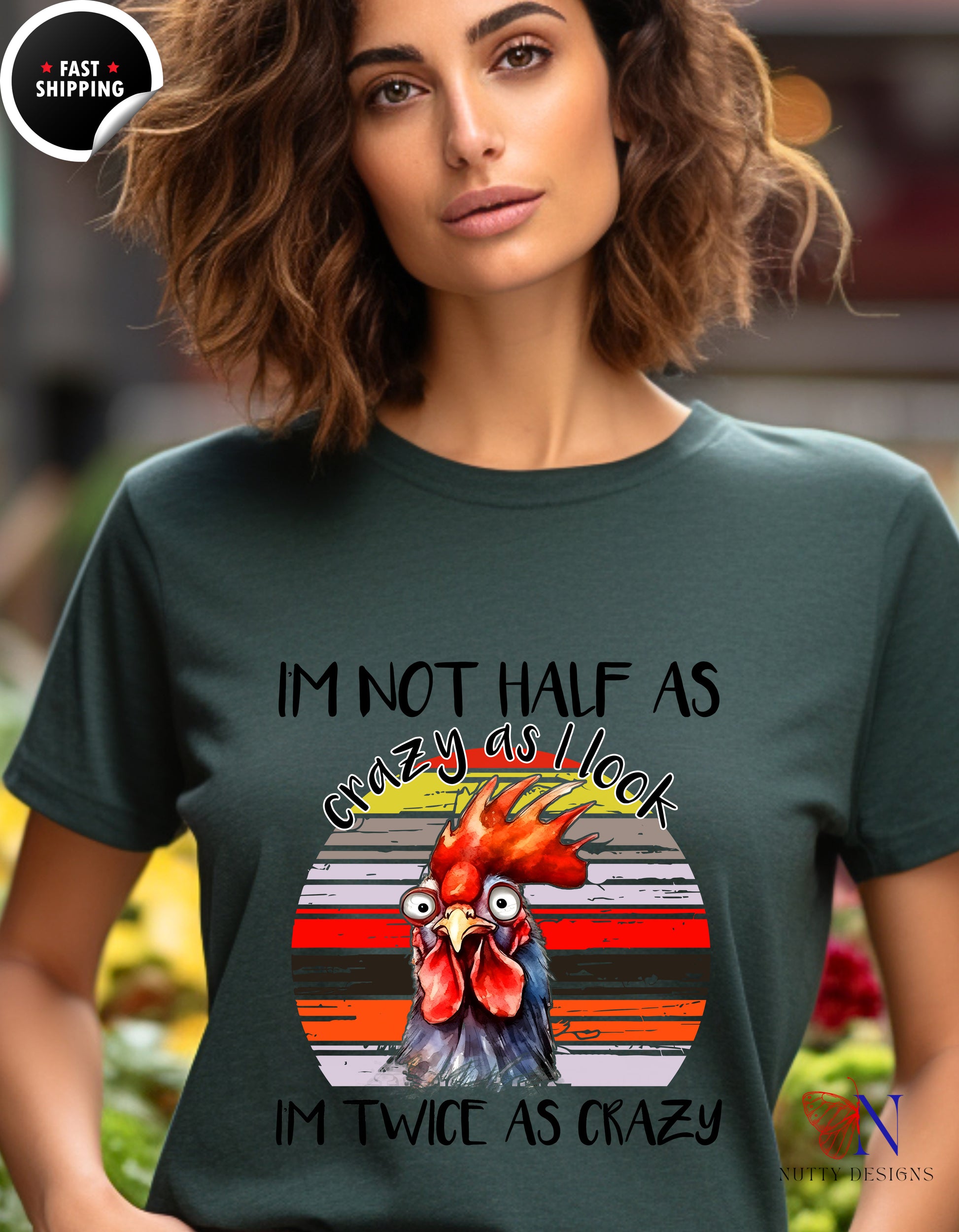 I'm Not Half As Crazy As I Look I'm Twice As Crazy Mug Lifestyle Mockup | Nutty Designs