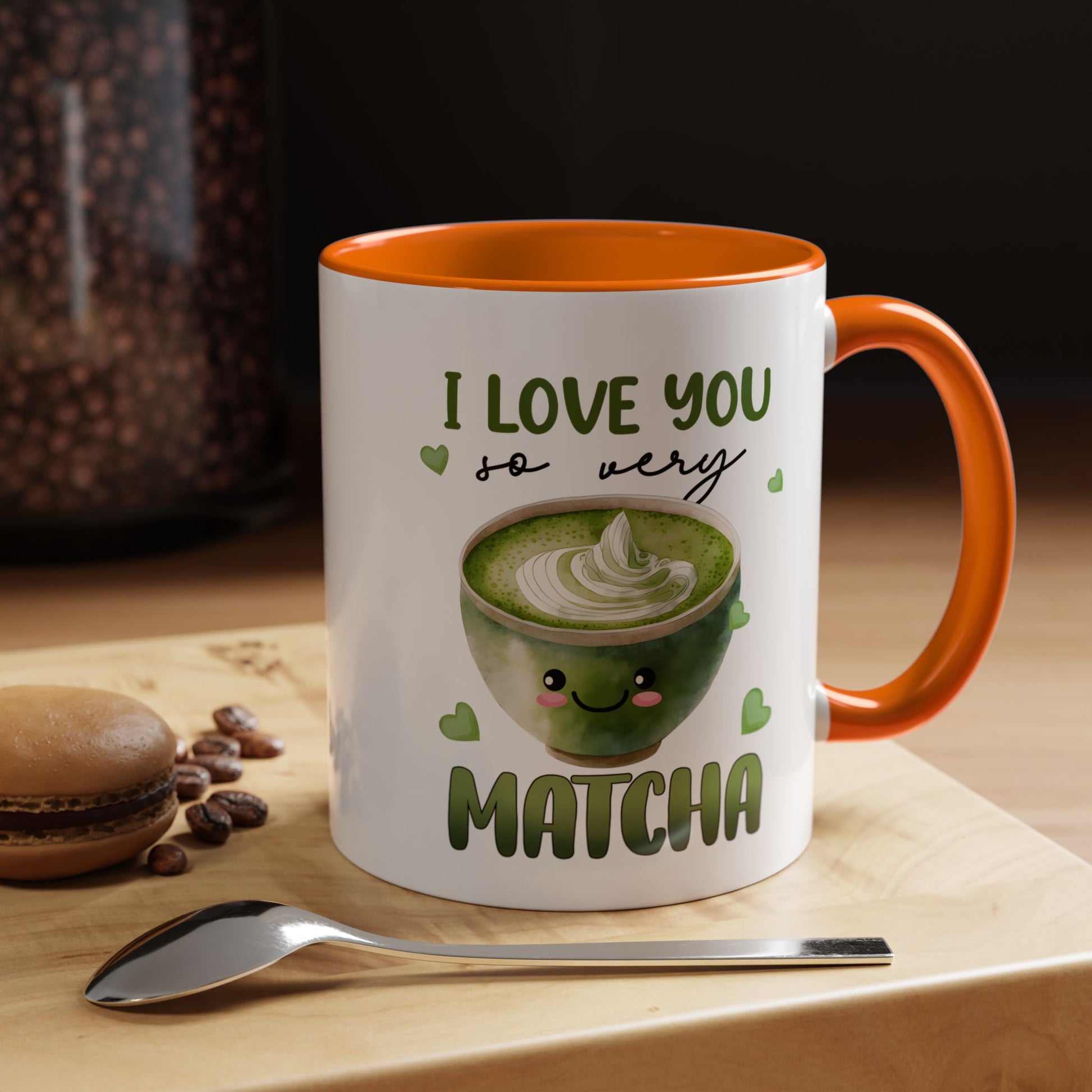 I Love You So Very Matcha Mug Lifestyle Mockup | Nutty Designs