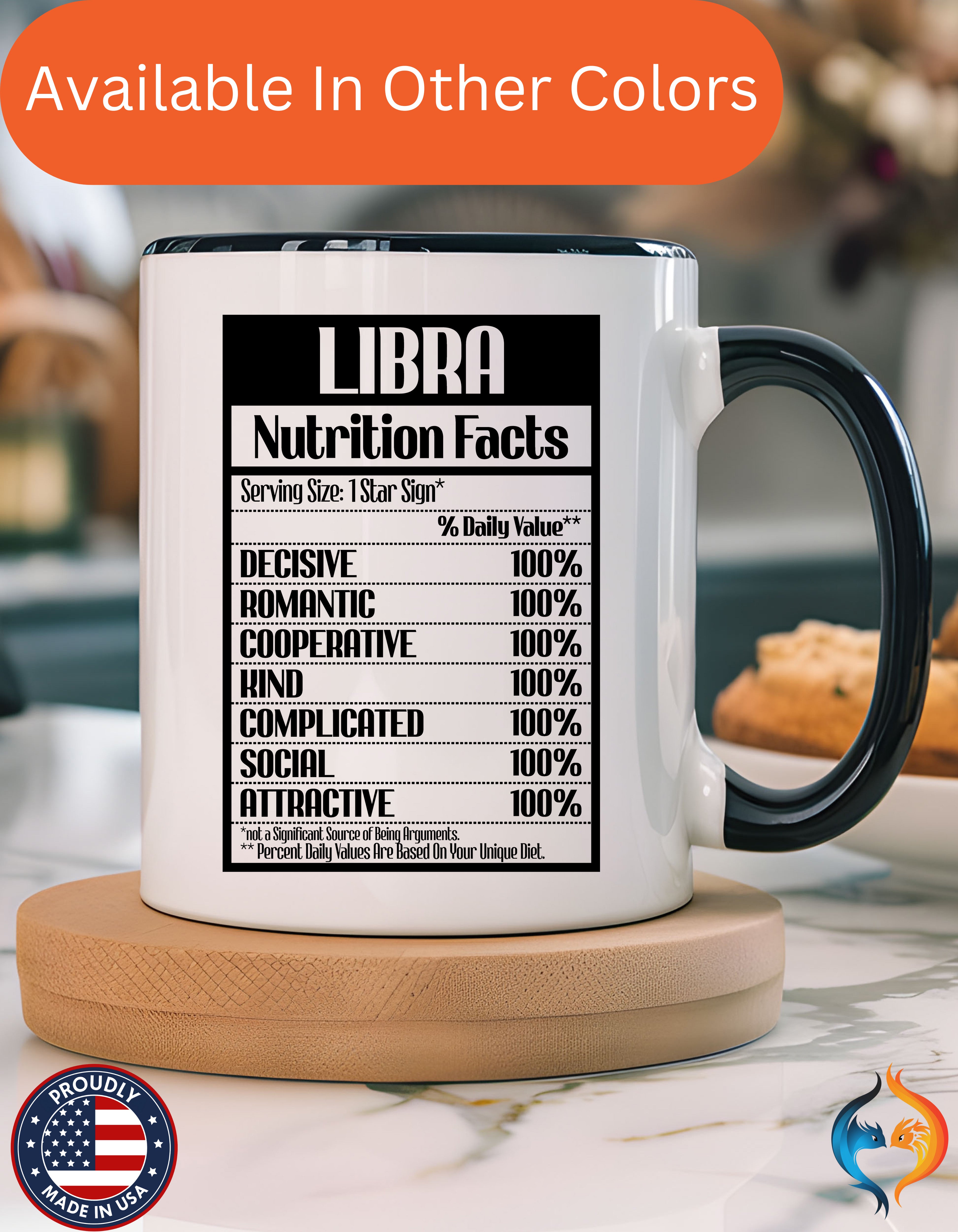 Human Being Nutrition Facts Mug Product Photo | Nutty Designs
