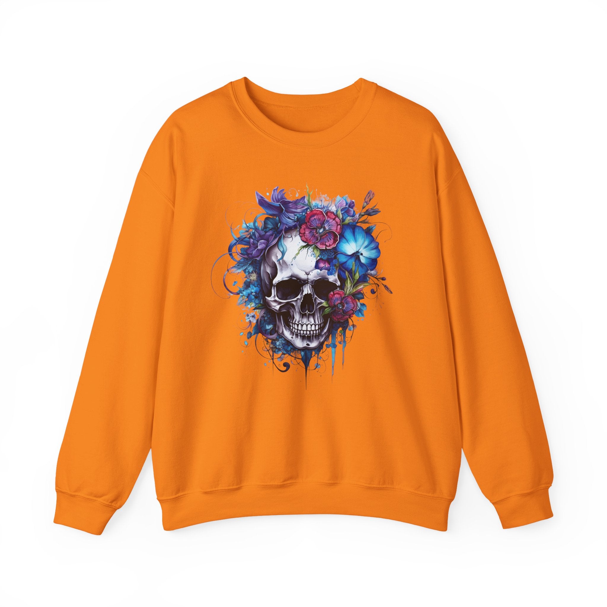 Skull Bloom, Halloween Themed Sweatshirt
