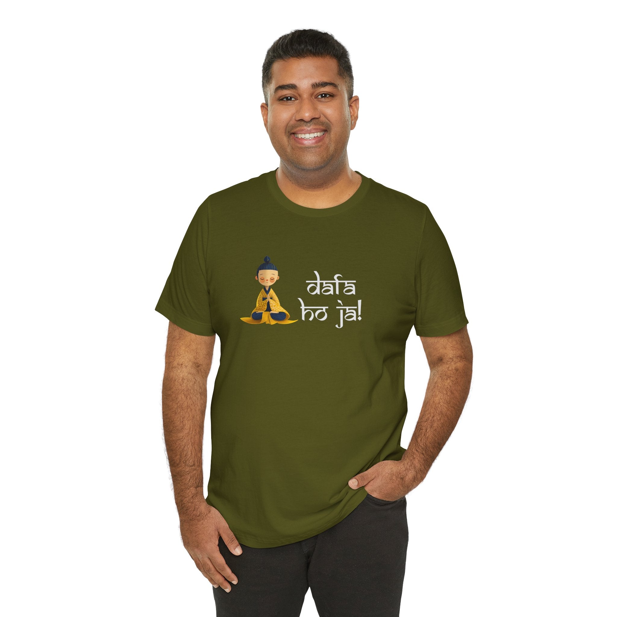 Dafa Ho Ja  Funny Indian pride slogan gift Desi Swag Pakistani tshirt Brown humor T-shirt Punny tee shirt Unisex Short Sleeve Tee
