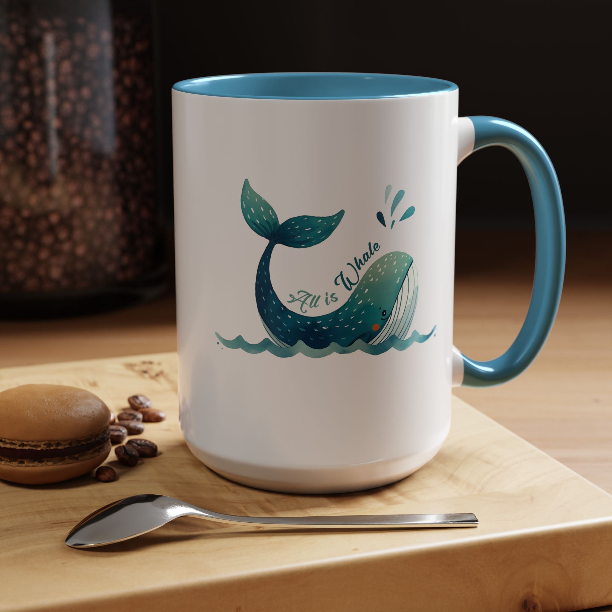 Funny Whale Accent Mug