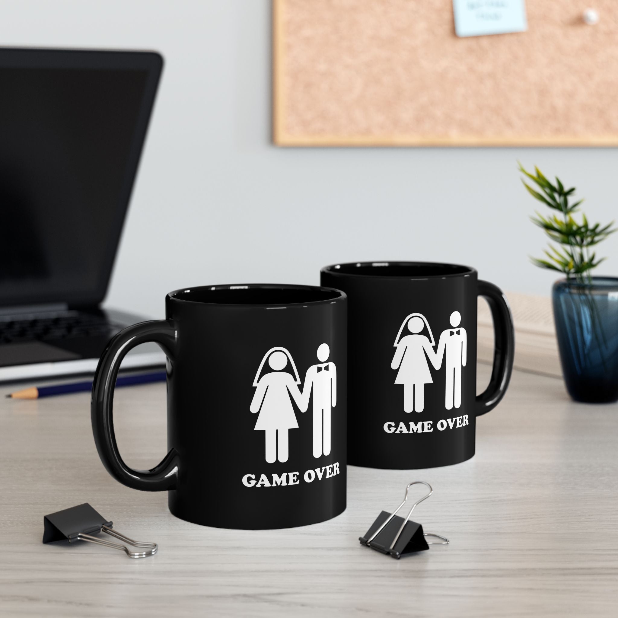 Game Over | Funny Coffee Mug, Sarcastic Tea Cup, Unique Gift Idea