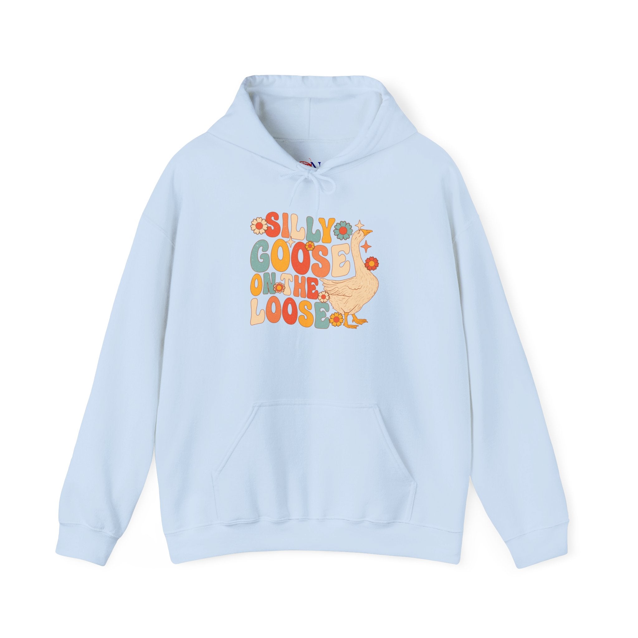 Goose Hoodie — "Silly Goos On The Loose" Retro Cute Graphic Hoodie