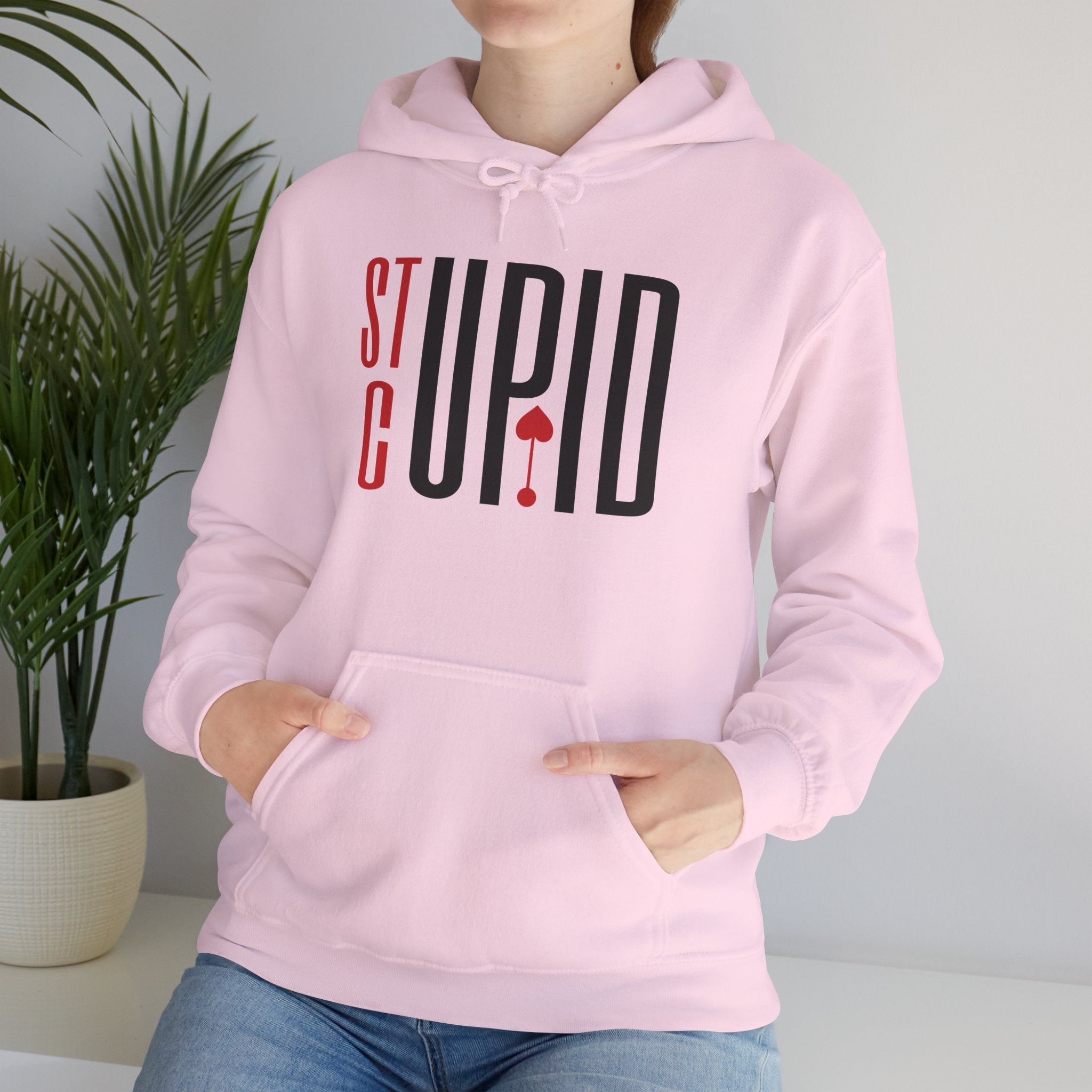 St Cupid Graphic Hoodie — Playful Heart Ace Design
