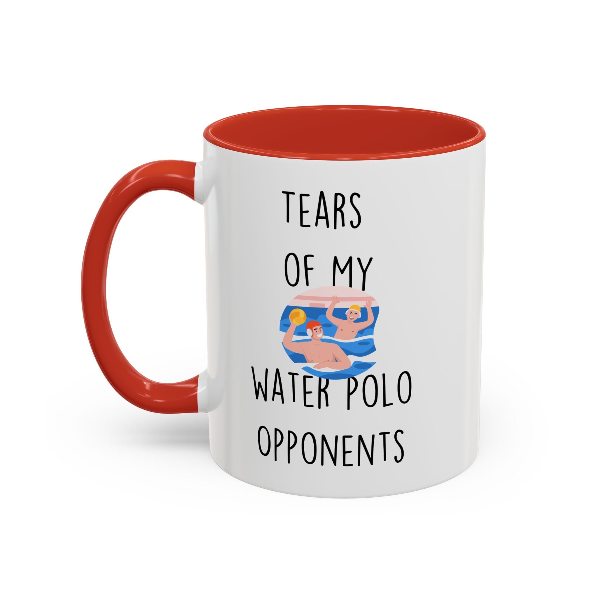 Funny Coffee Mug, Personalized Mug, Tears Of My Water Polo Opponents, Accent Cup (11, 15oz), Sarcastic Mug,  Tea Coffee Cup, gift under 20