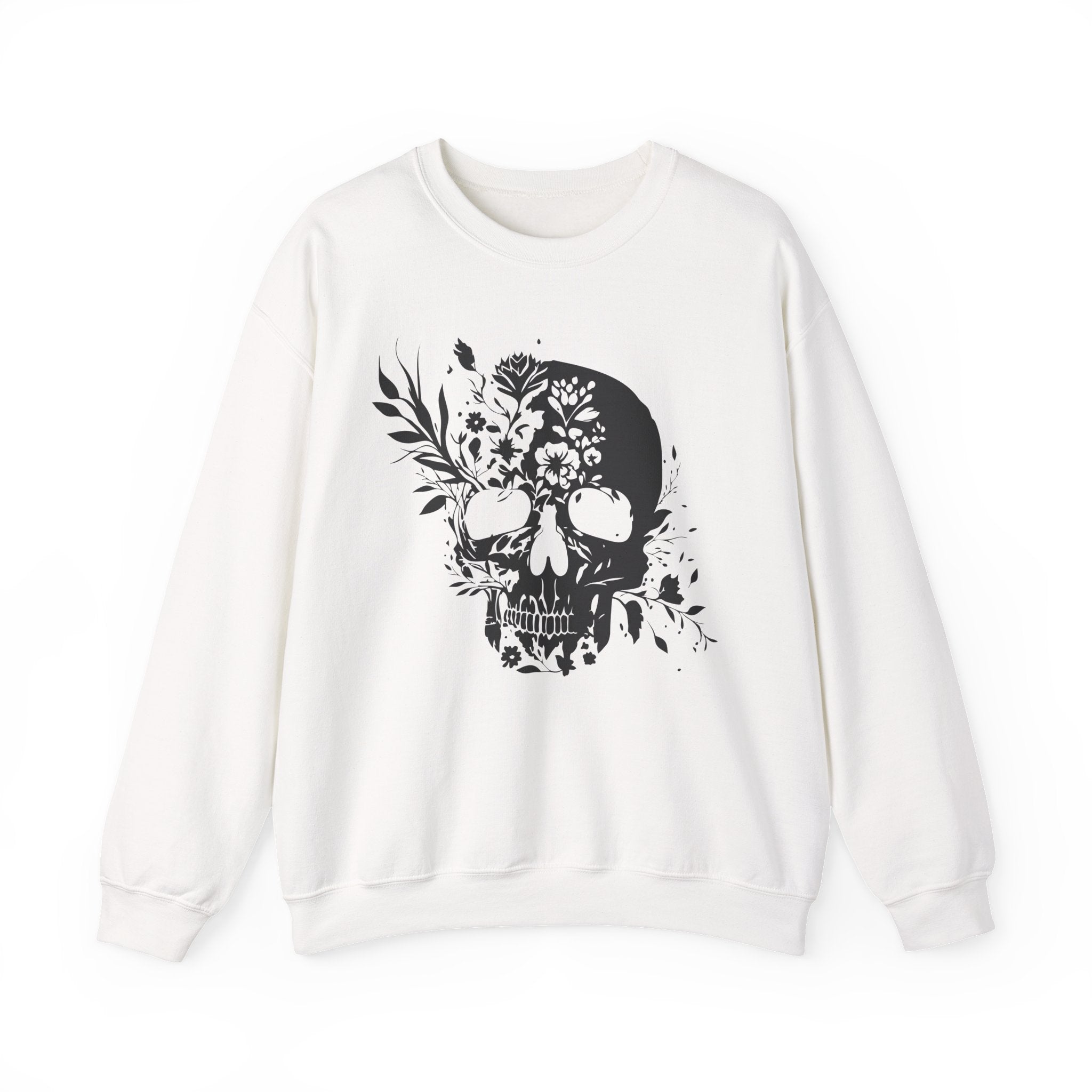 Skull Growing Flowers sweatshirt