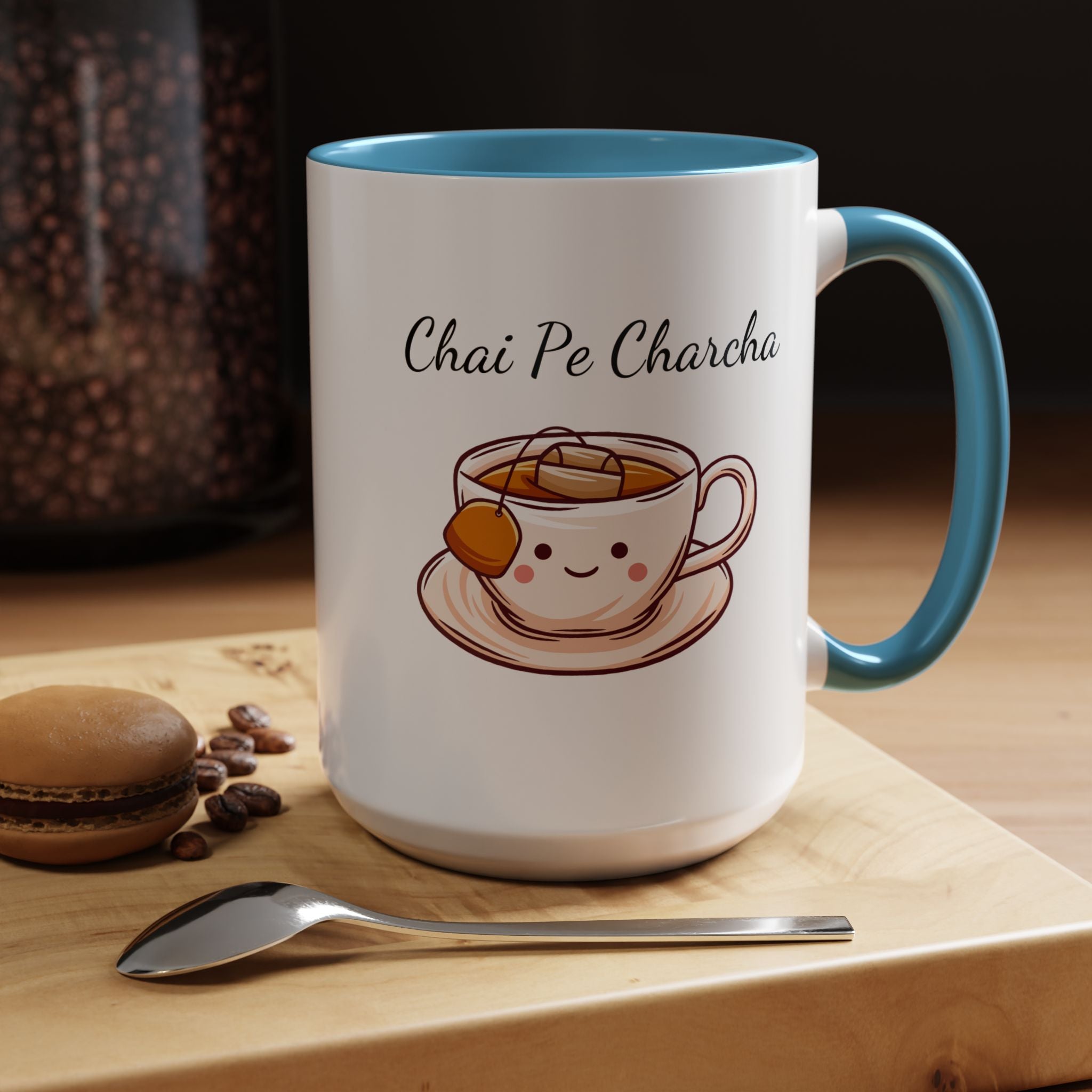Funny Coffee Mug, Personalized Mug, Chai Pe Charcha Accent Cup 11/15oz, Indian Pakistani Punjabi, BJP Narendra Modi Lover Tea Chai Lover Cup