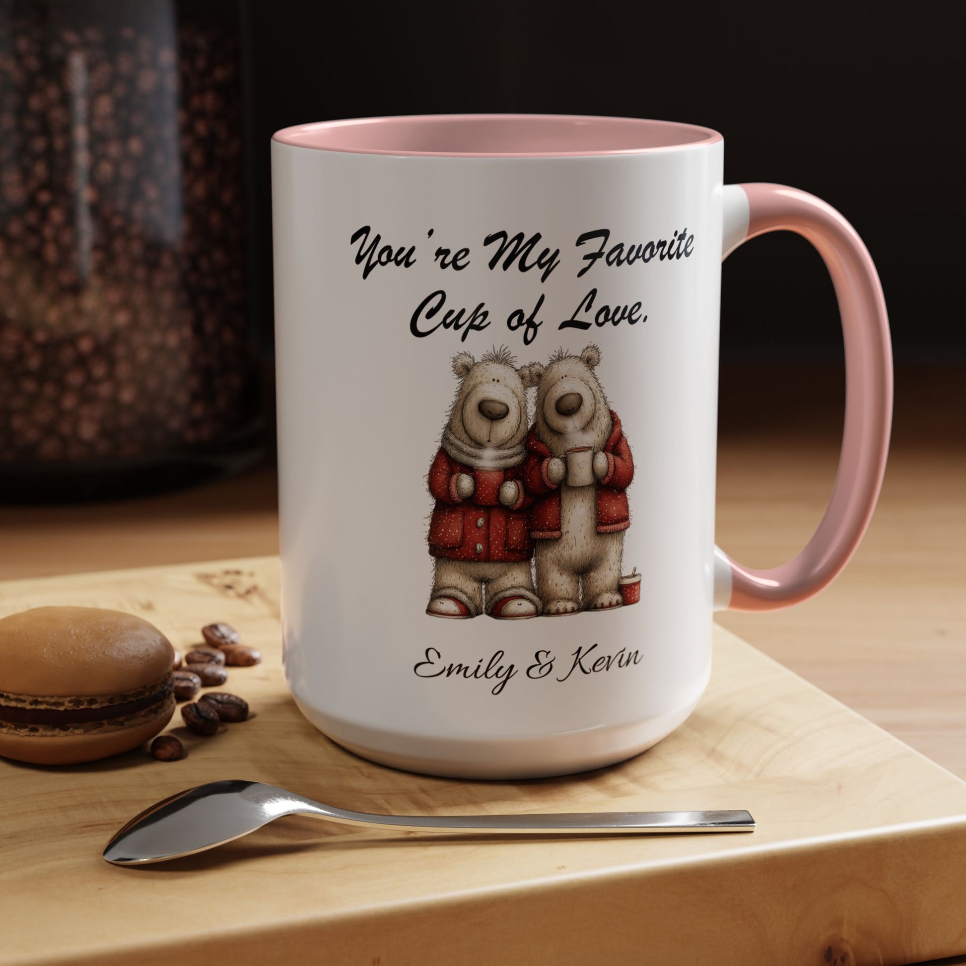 You Are My Favorite Cup of Love Bear Couple Valentine Mug Lifestyle Mockup | Nutty Designs